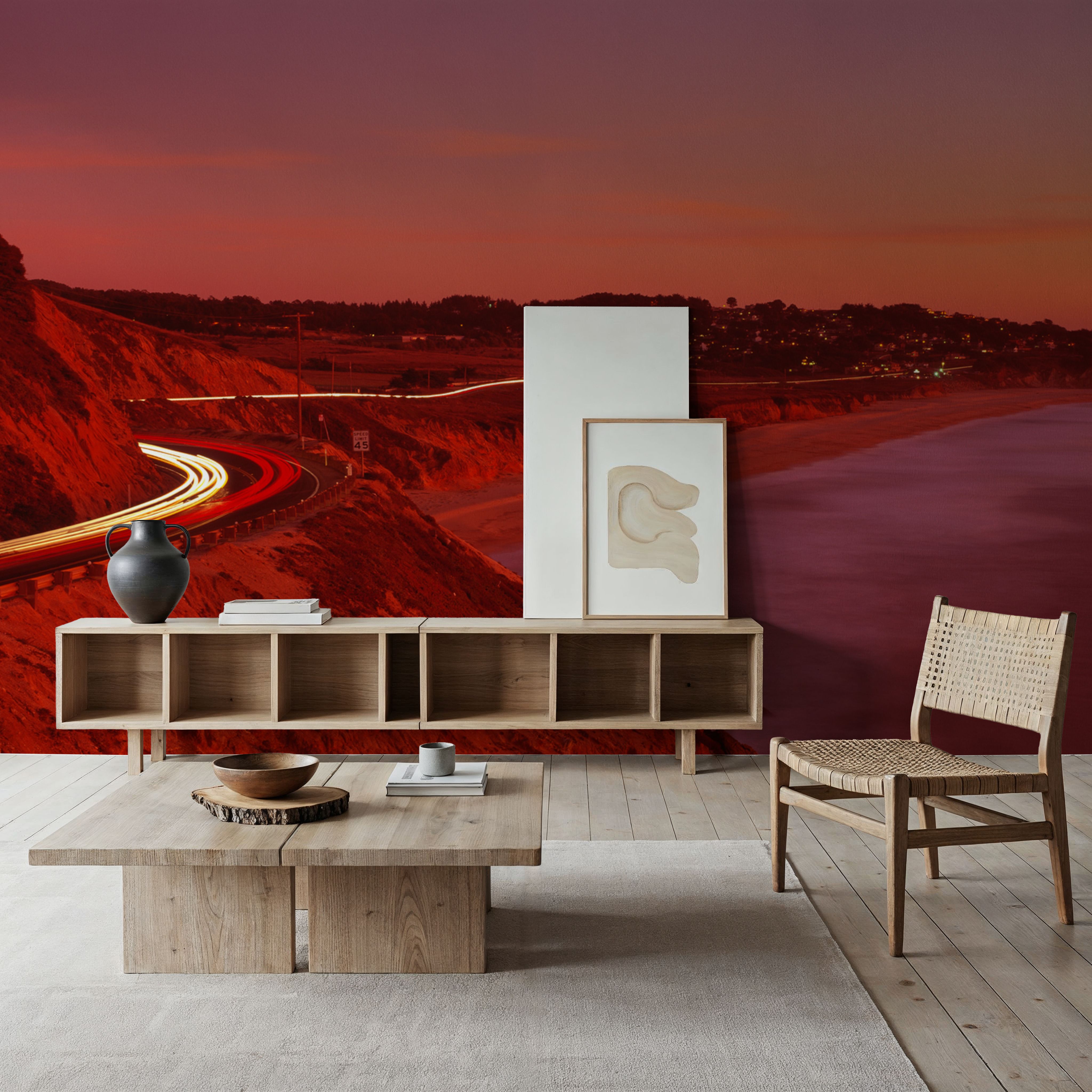 Sunset Coastal Journey