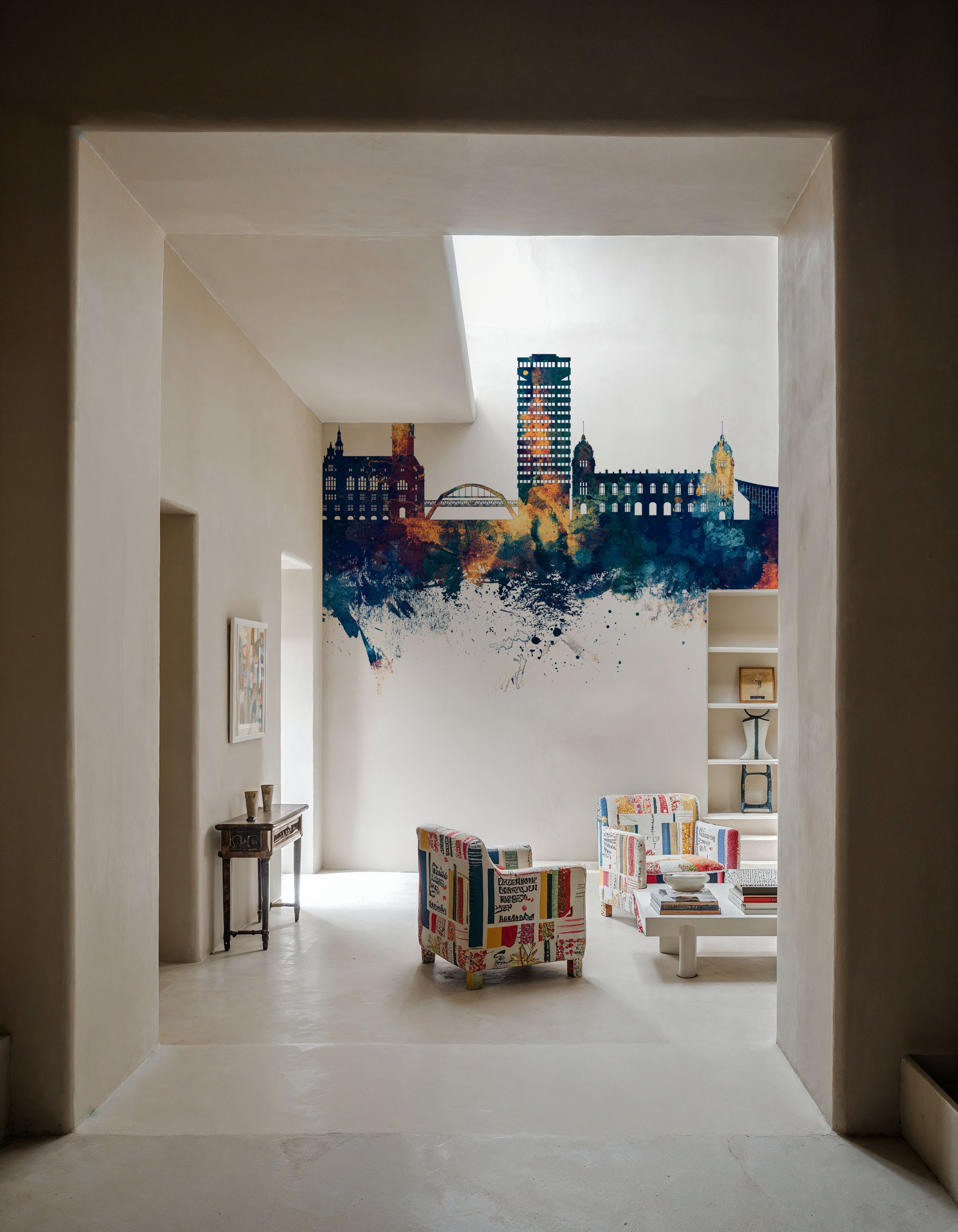 Wuppertal Germany Skyline Blue & Bronze