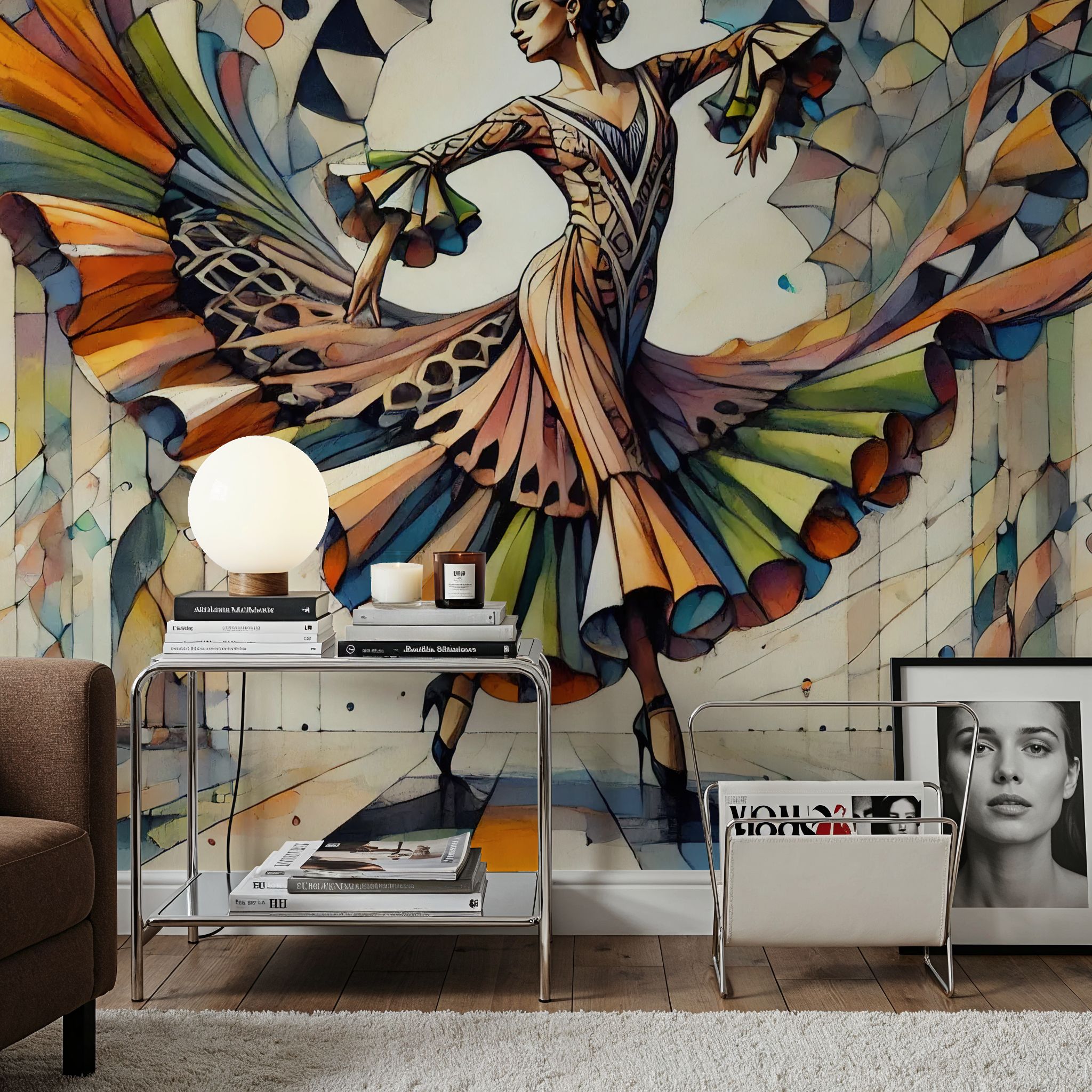 Flamenco Dancer in Art Deco