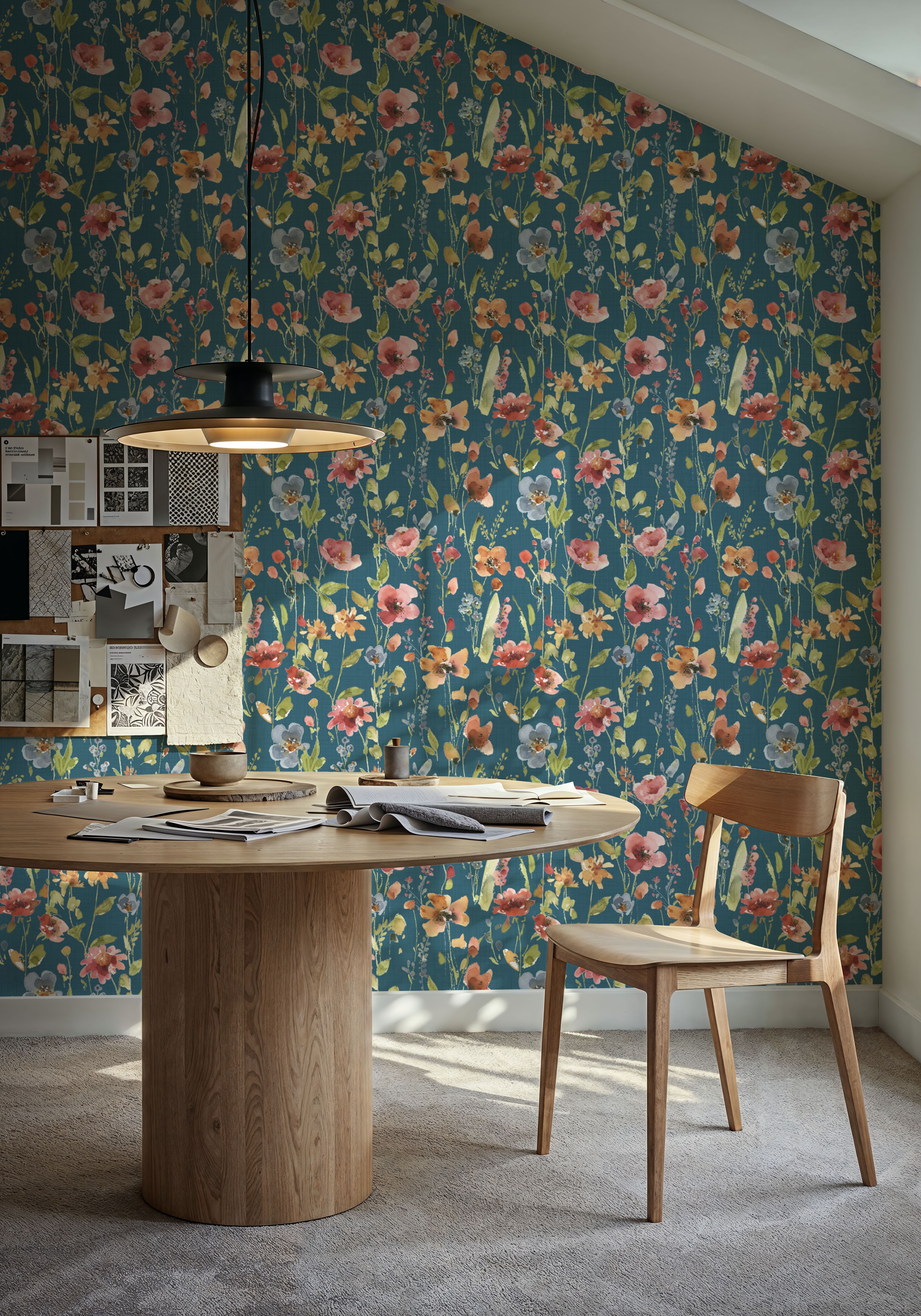 Time to Share Flowers Blue