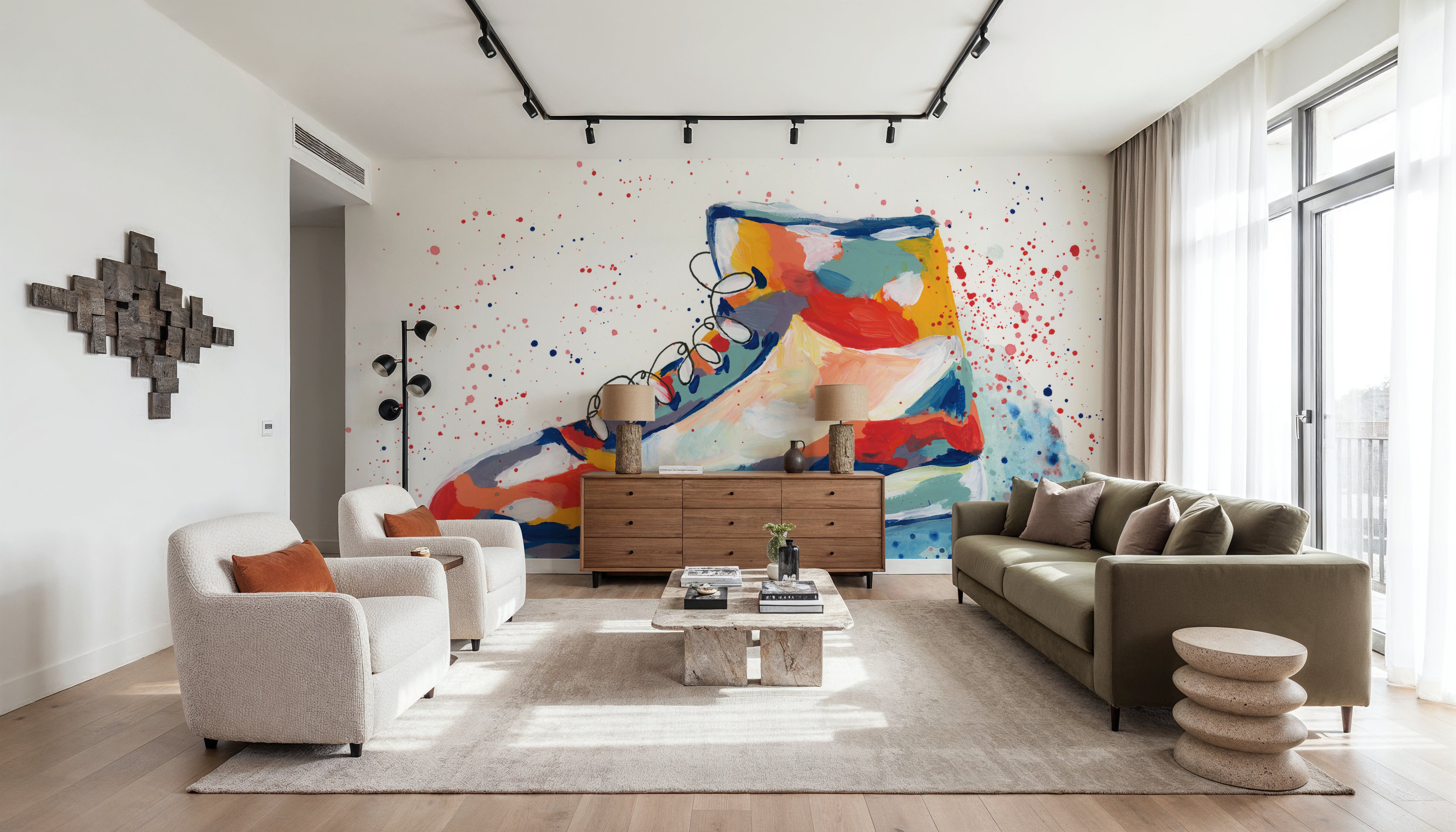 Abstract Basketball Shoe, Wallpaper