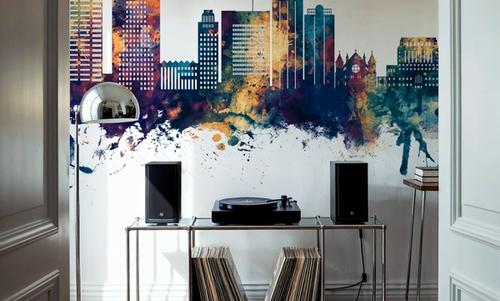 Shreveport Louisiana Skyline Blue & Bronze
