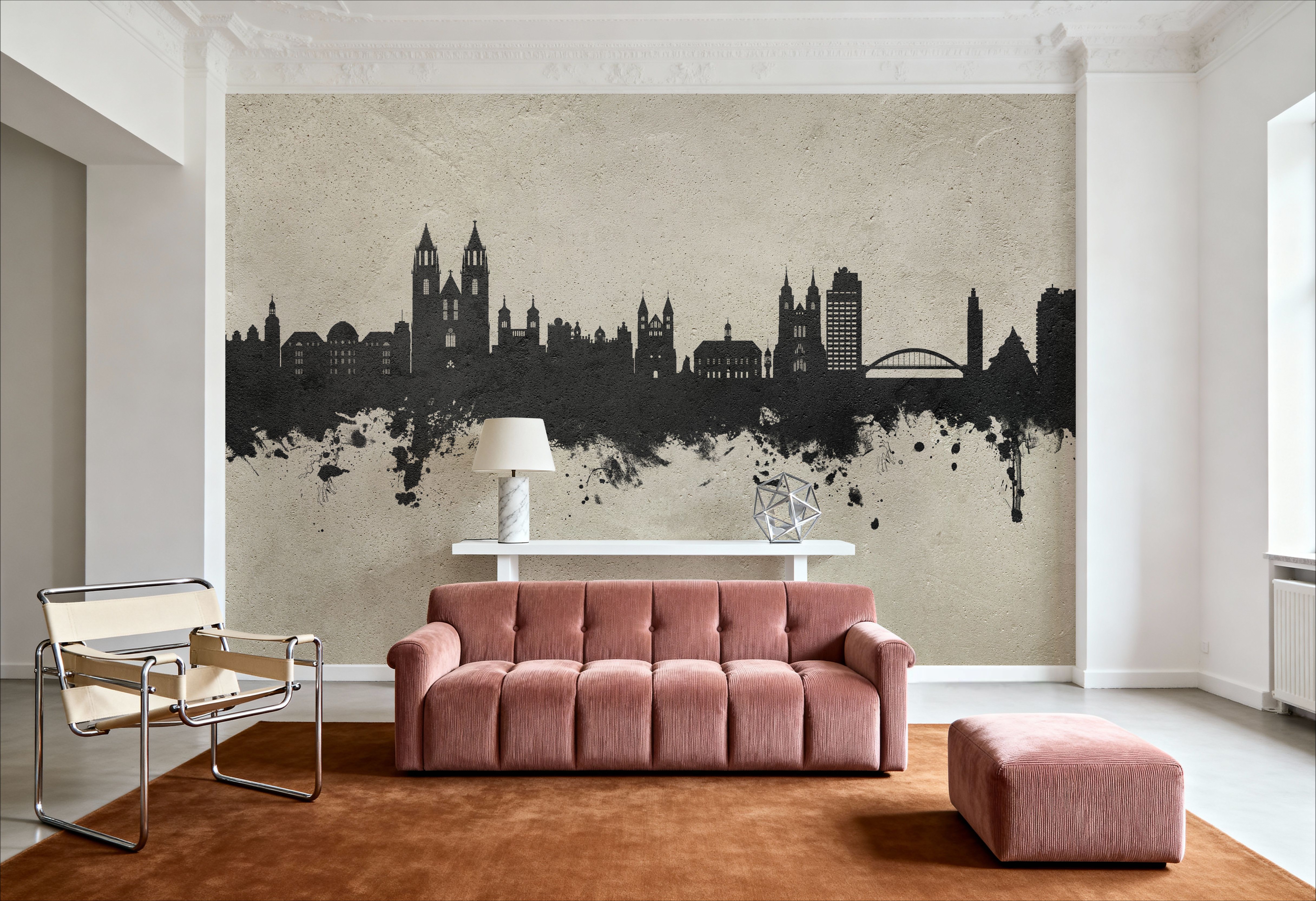 Magdeburg Germany Skyline Concrete