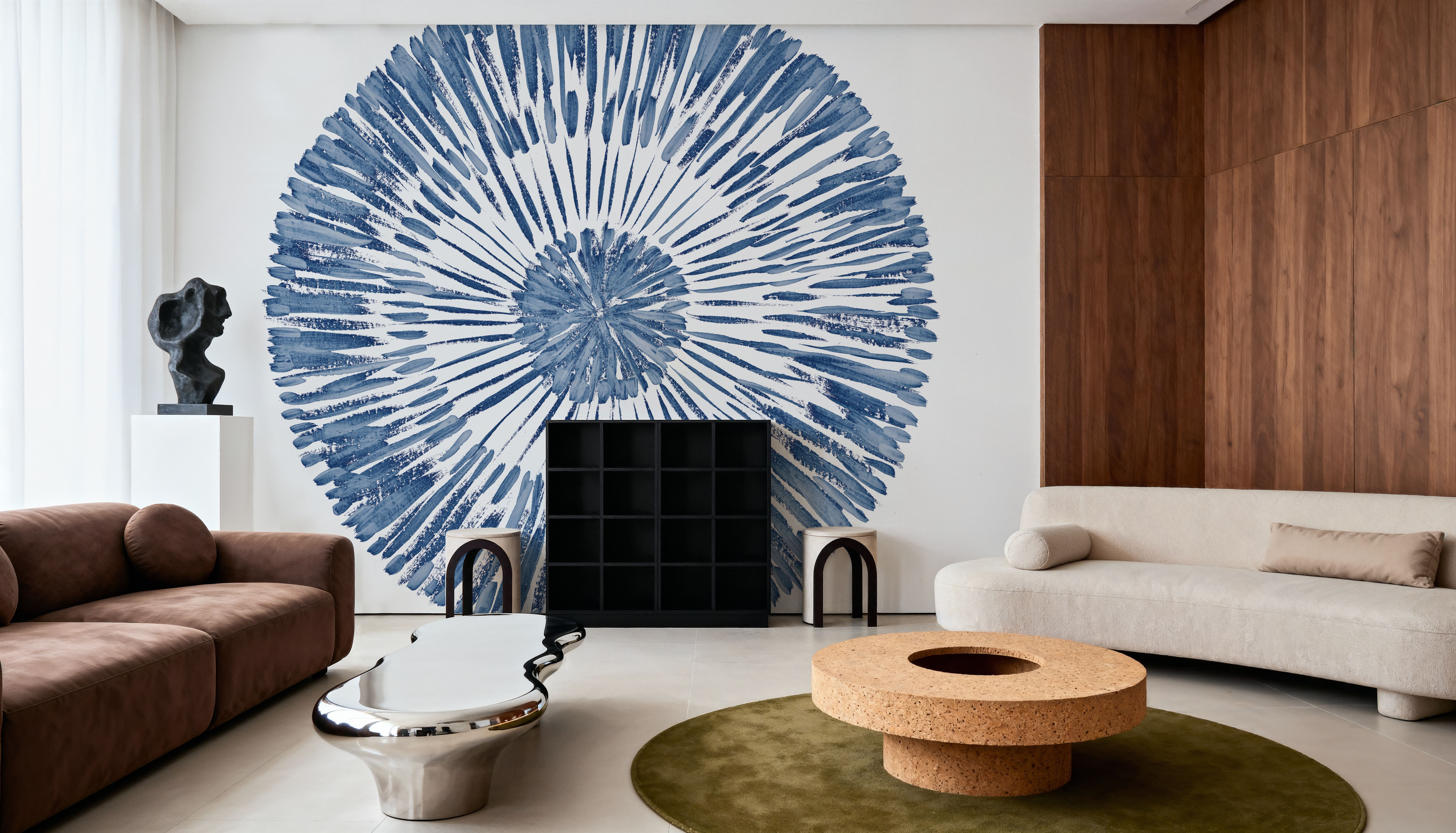 Coastal Block Print II Blue