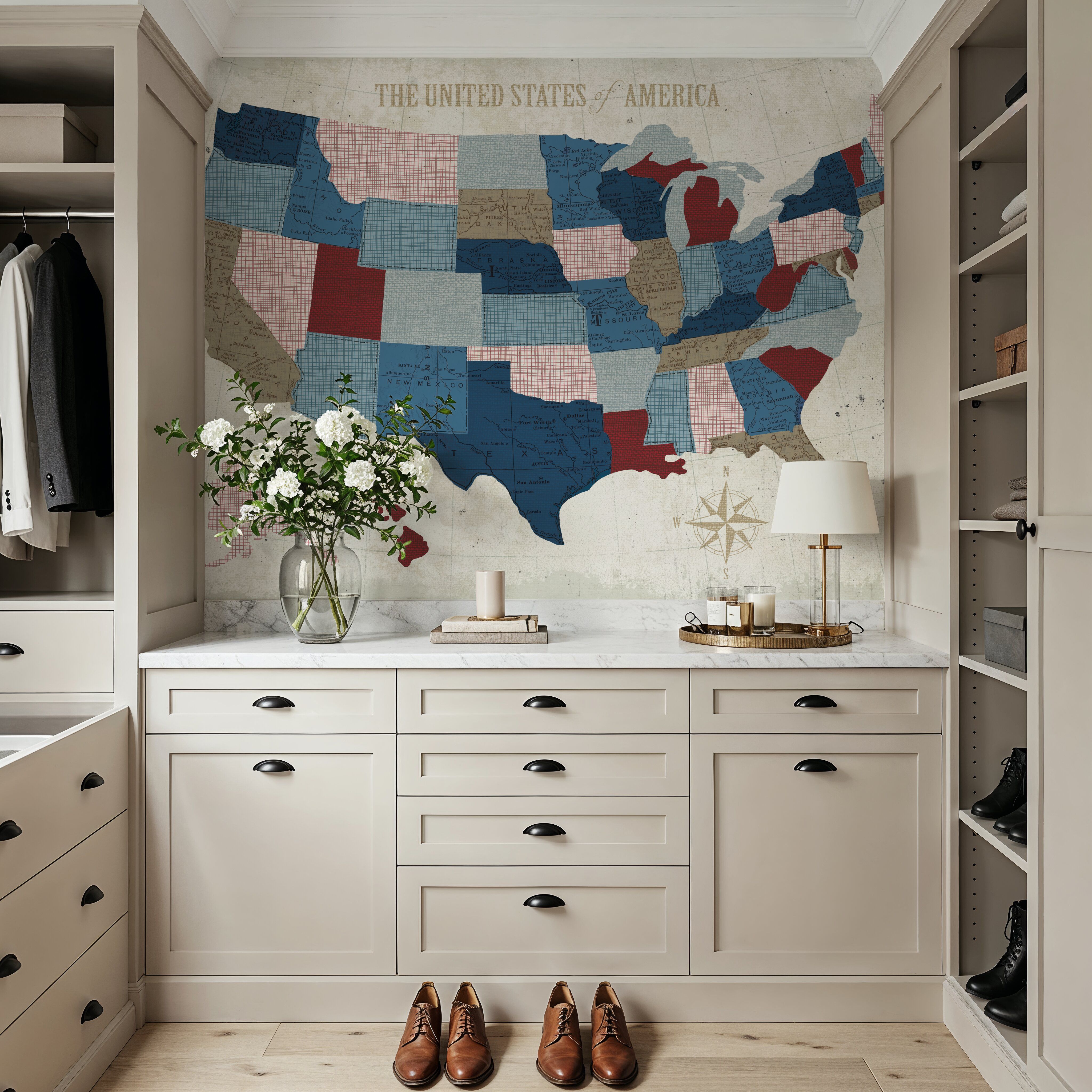 USA Modern Vintage Blue