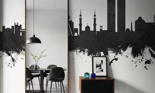 Ras Al Khaimah Skyline Black & White