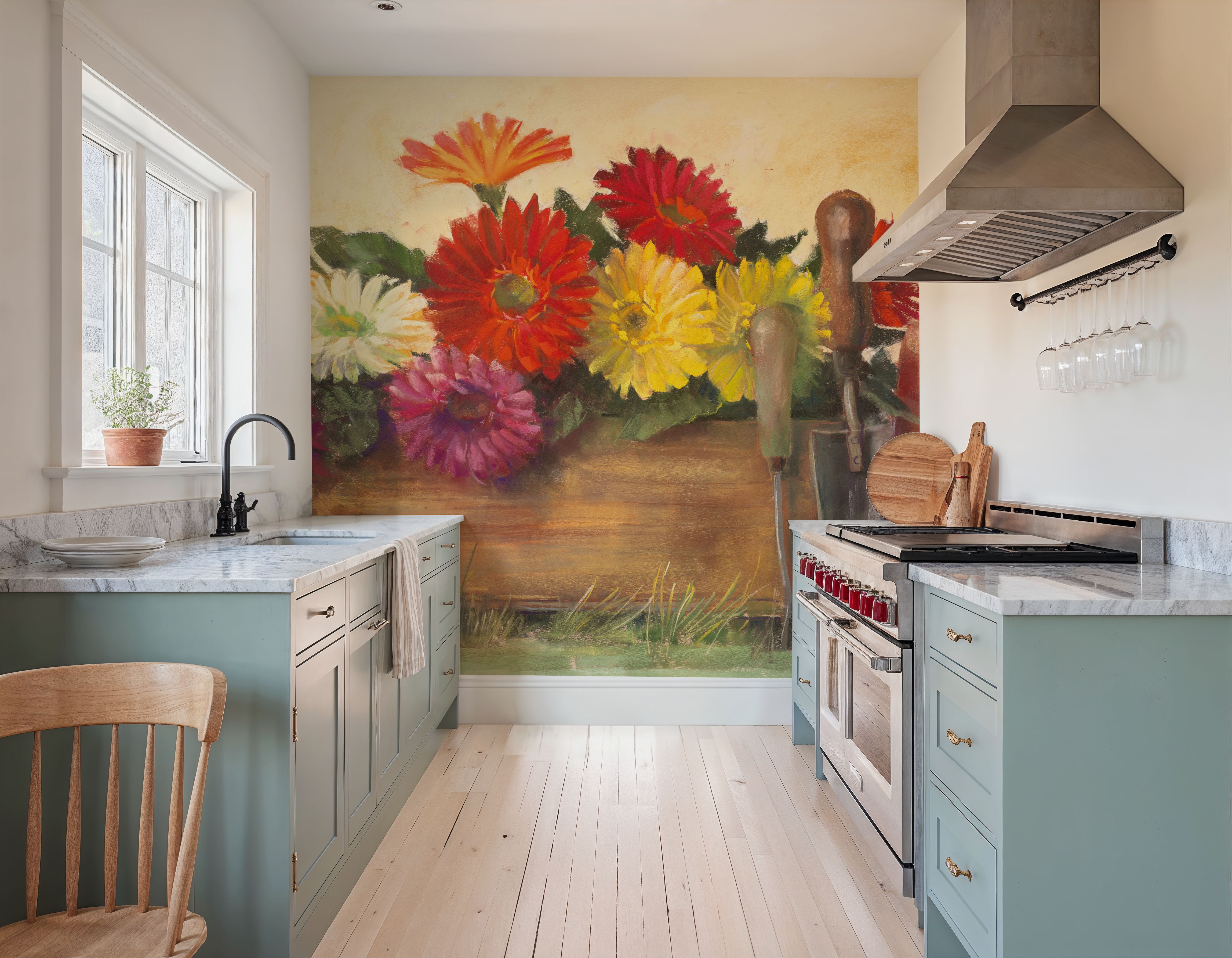 Gardeners Still Life with Gerberas