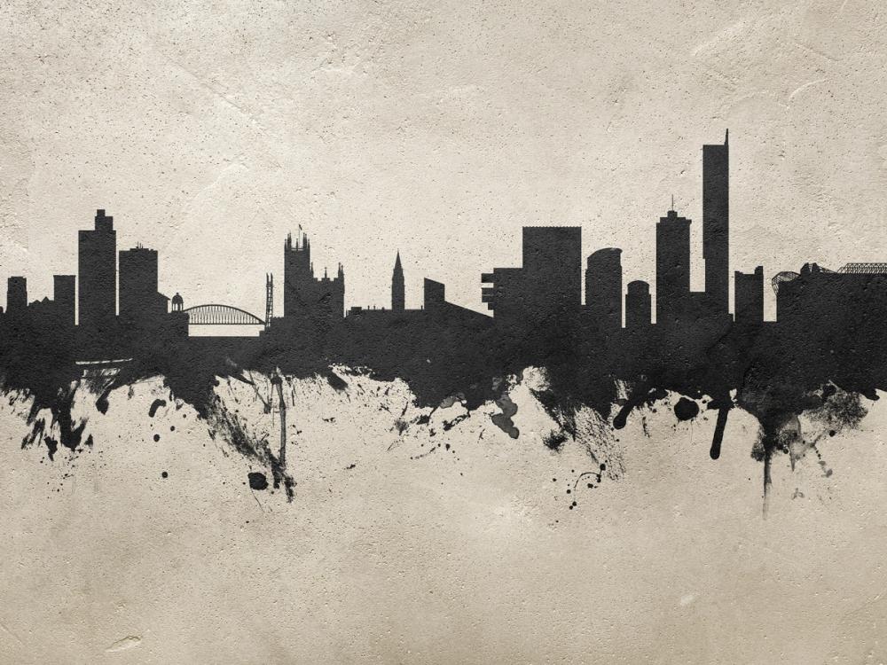 Manchester England Skyline Concrete
