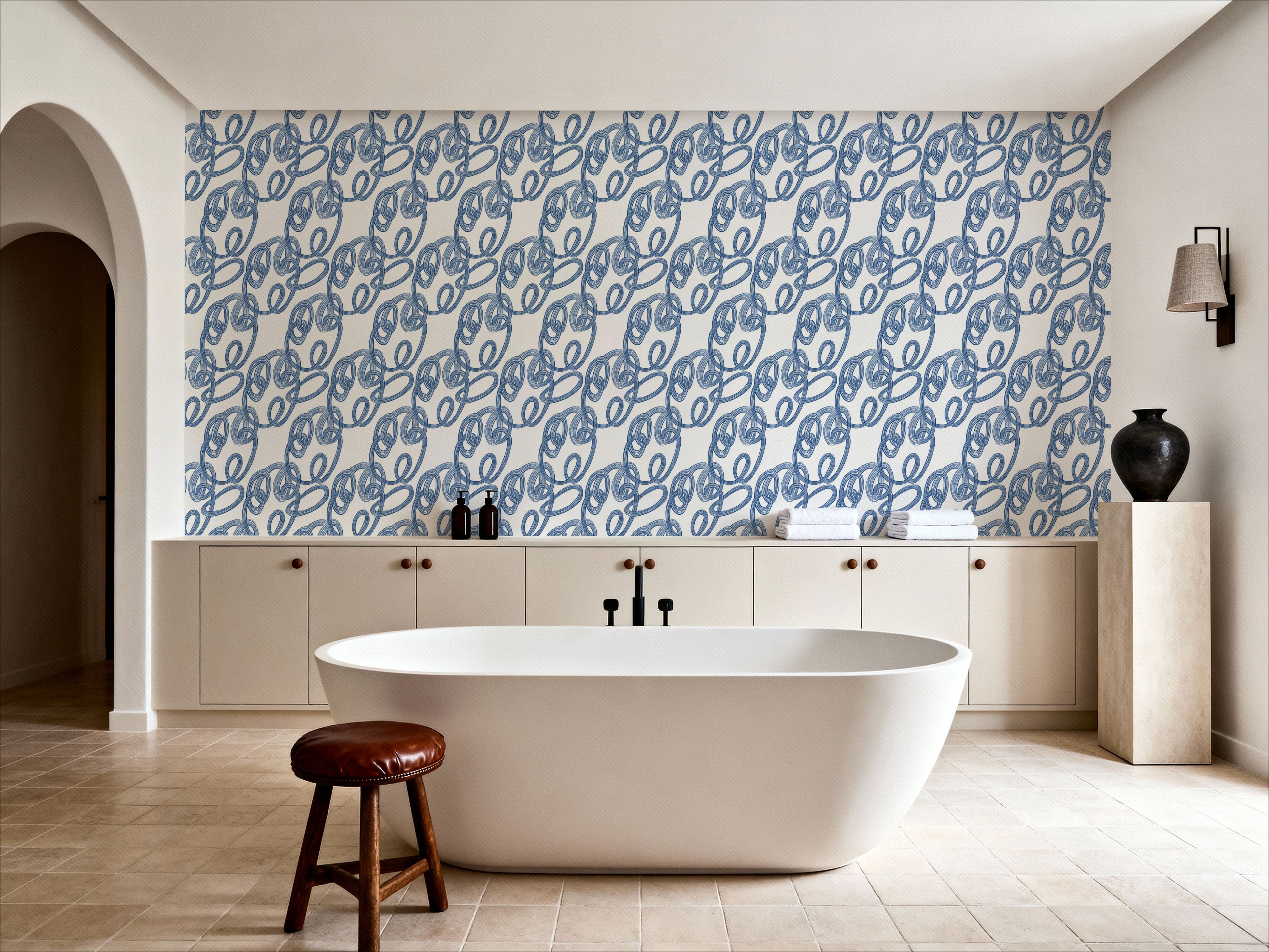 Swirls Blue