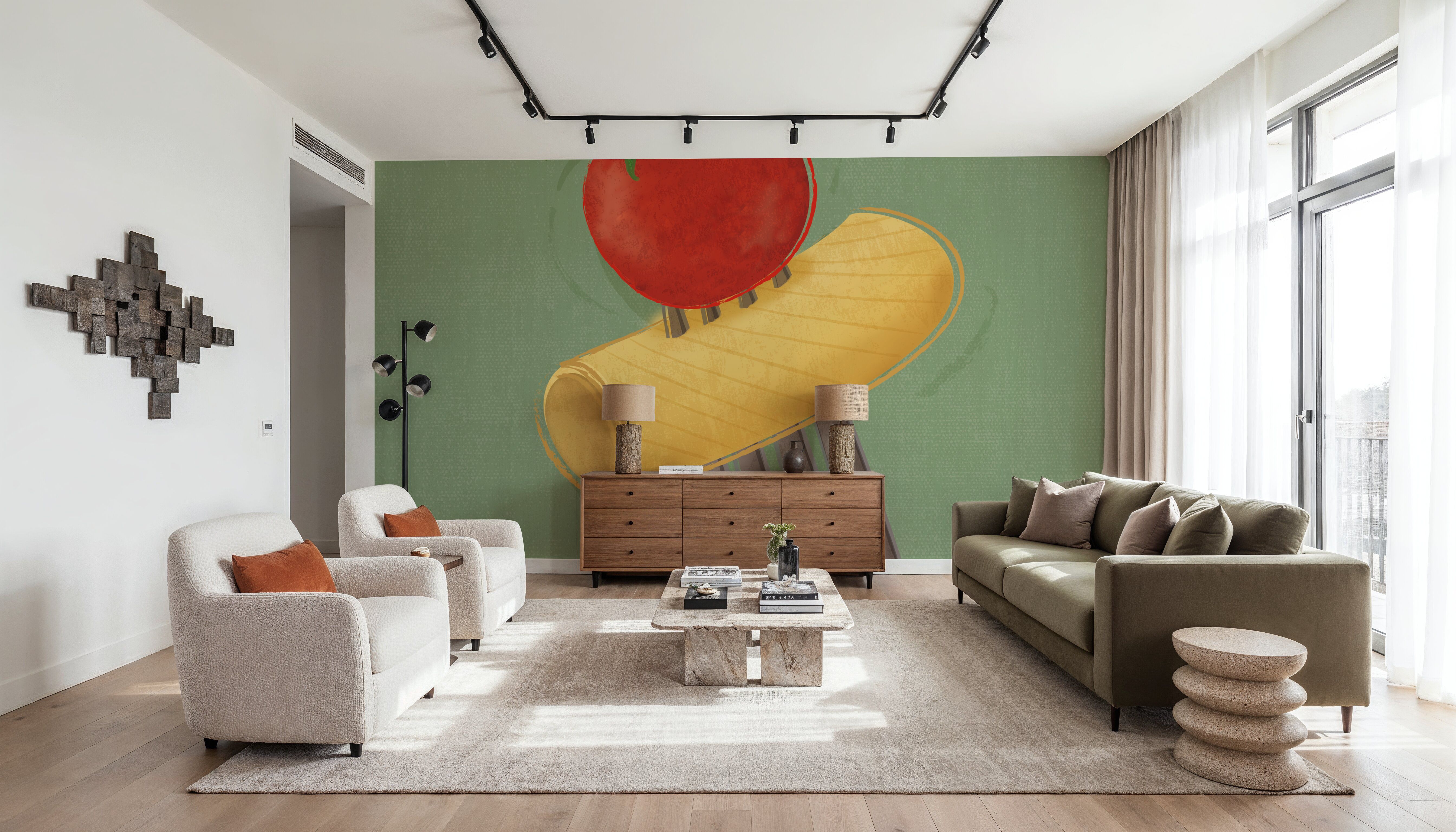 Pasta Fresca Rigatoni, Tapeten