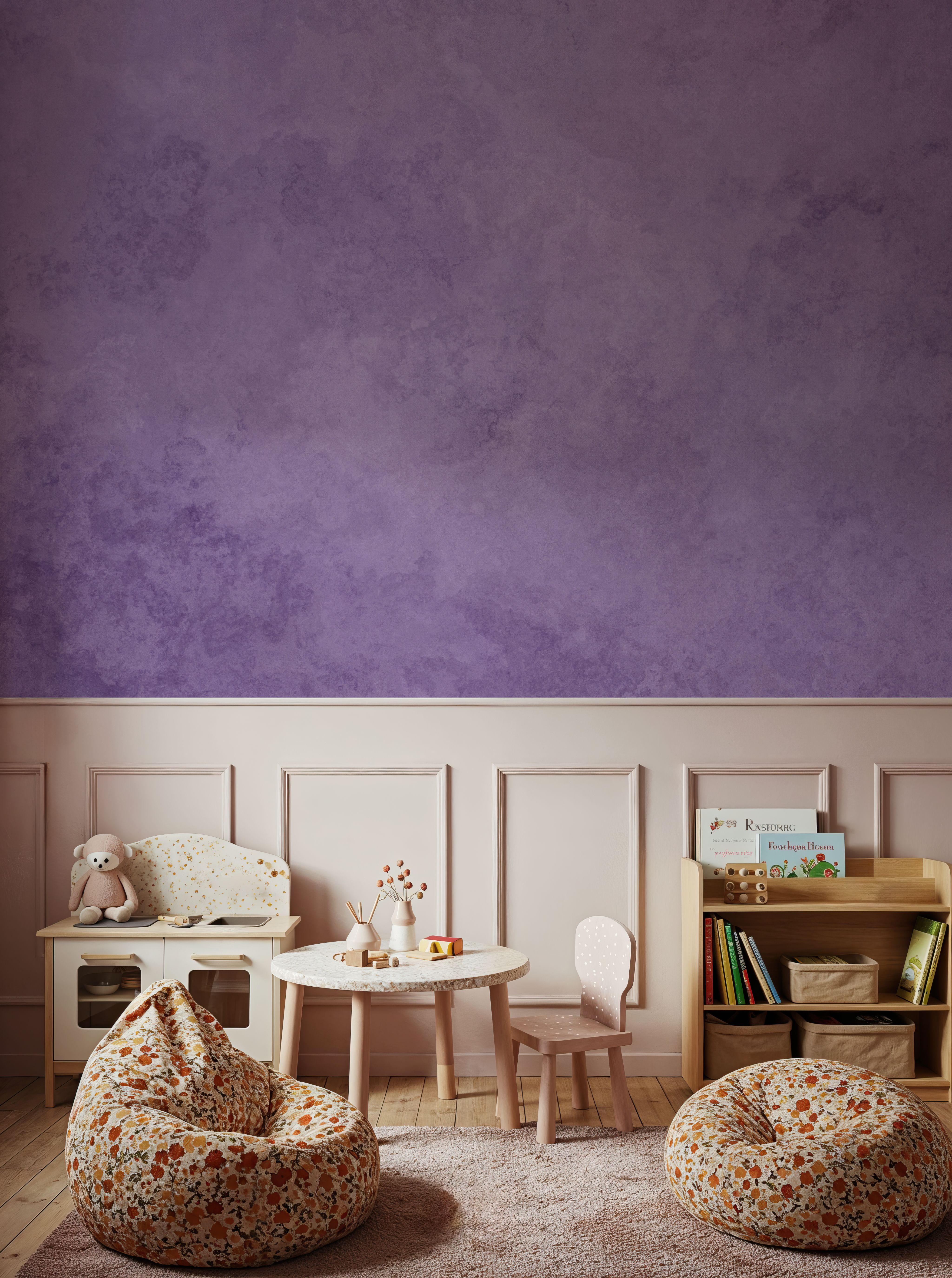 Subtle Plaster Wall, Aura Indigo