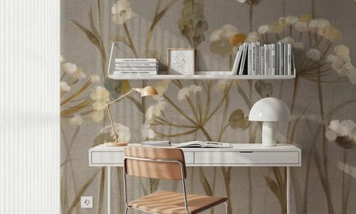 Delicate Garden Neutral Canvas
