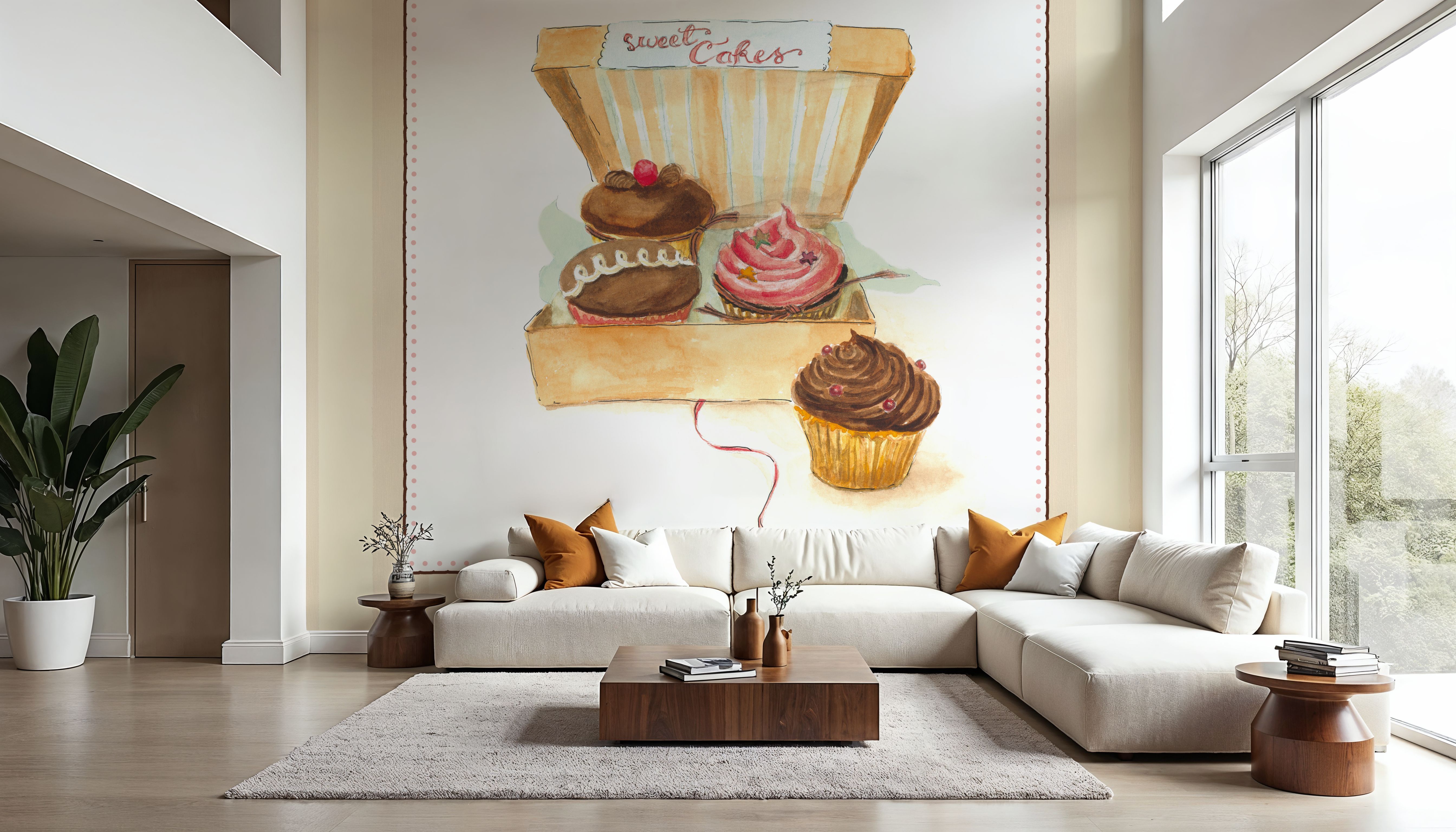 Cupcake Quartet on Stripes