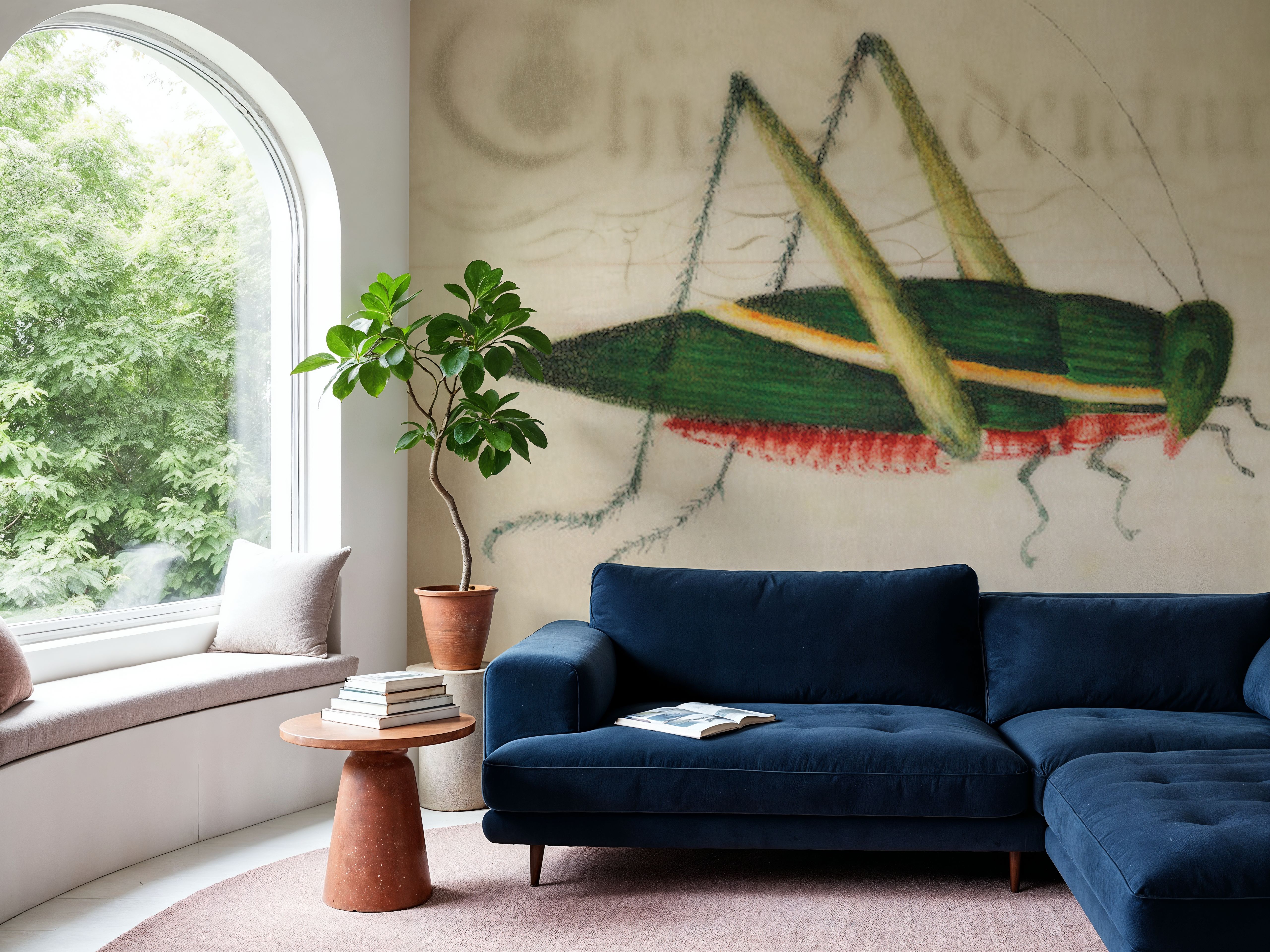 Vintage Green Grasshopper