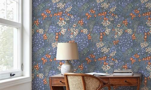 Floral Sparklers, Periwinkle