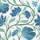 Indial Floral, Teal on Cream