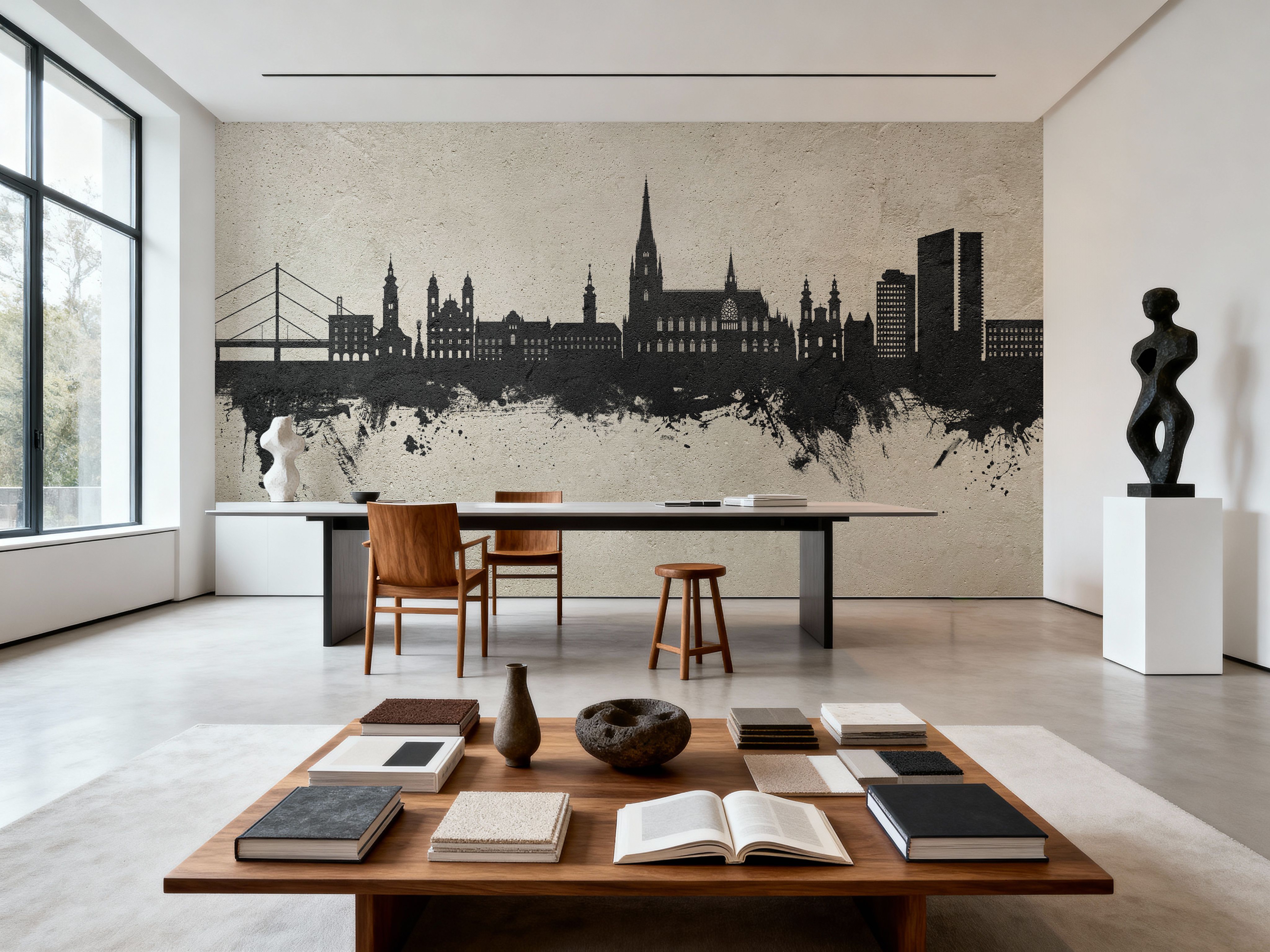 Linz Austria Skyline Concrete