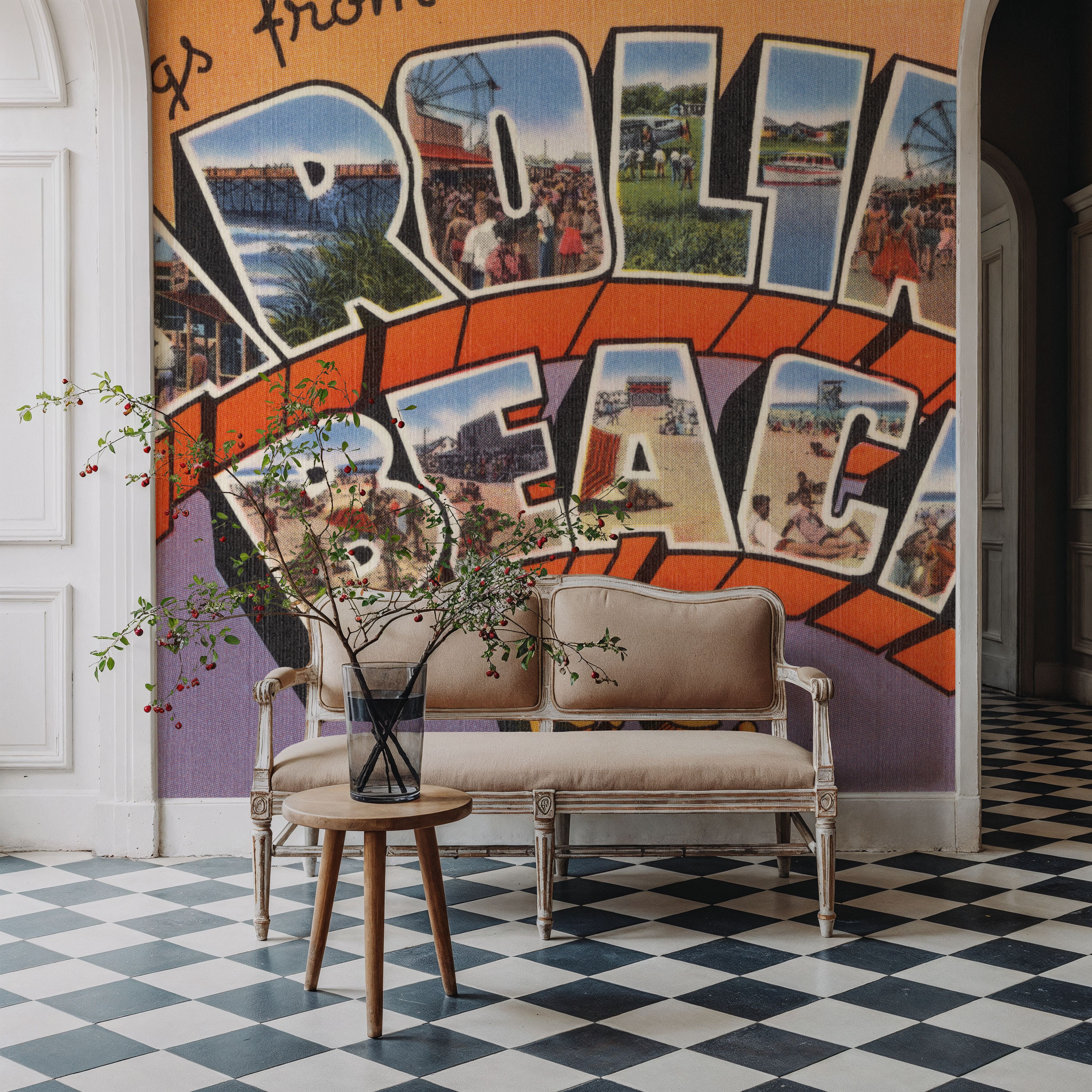 Greetings from Carolina Beach - Screenprint Postcard