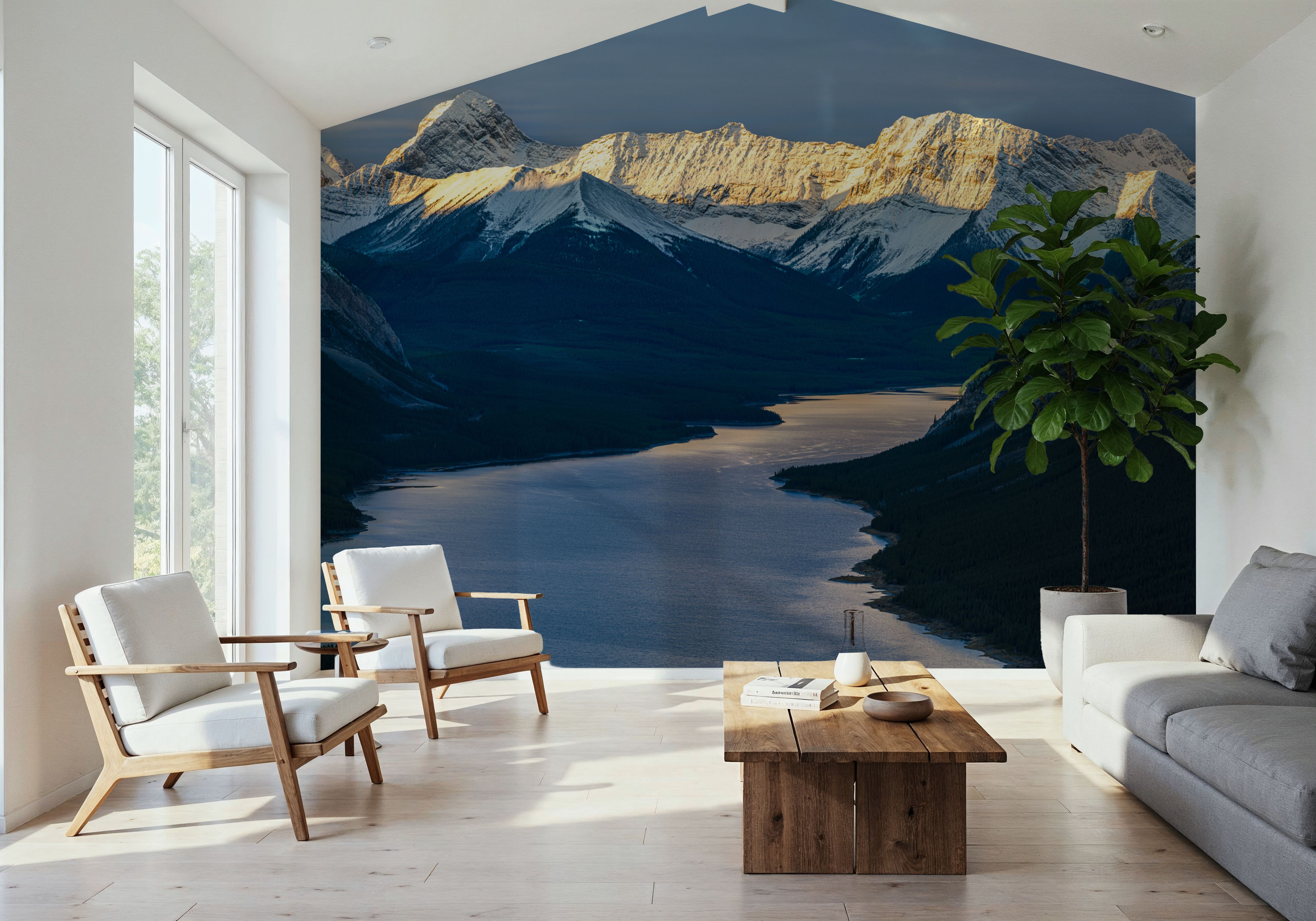 Spray Lake River, Behang