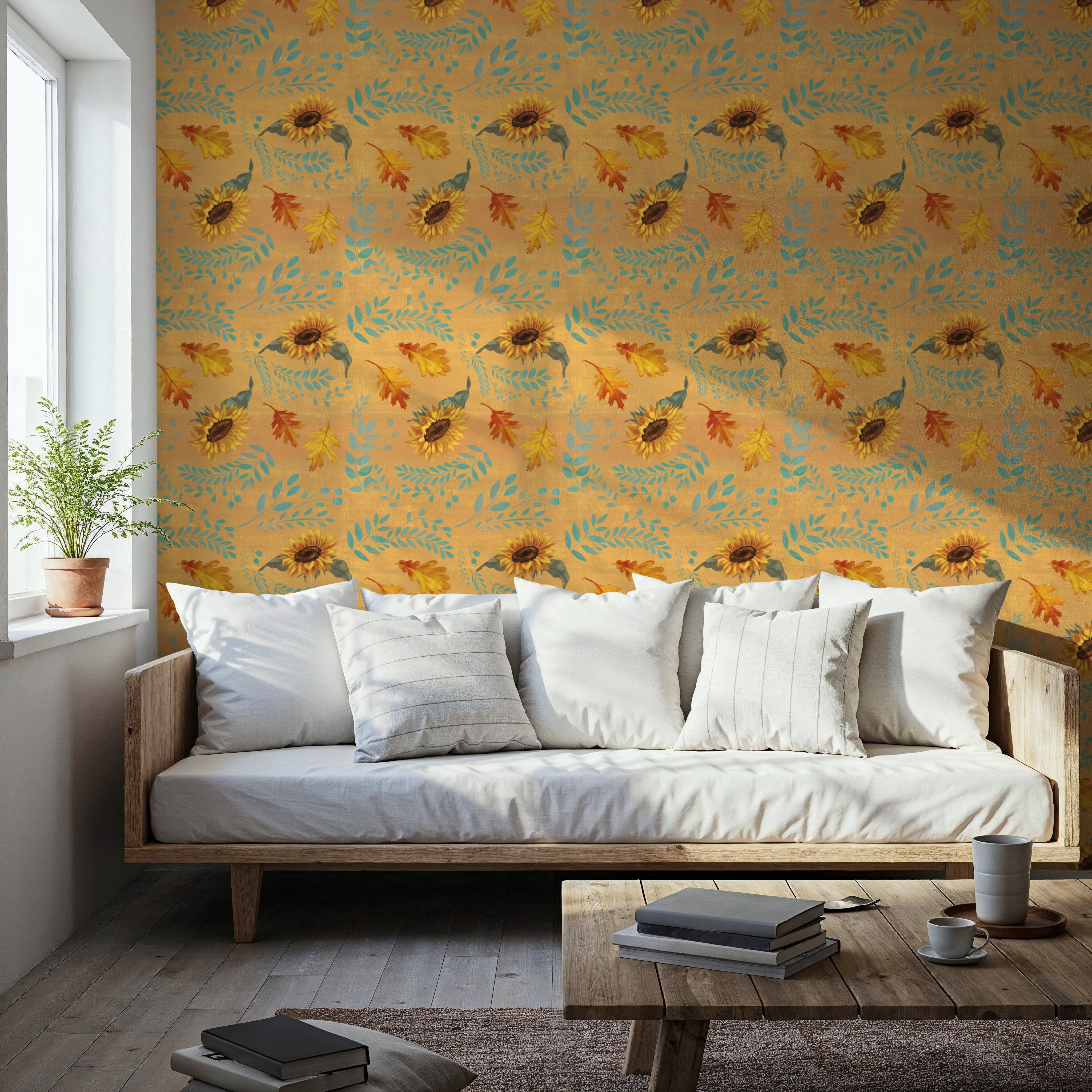 Fall Harvest Yellow, Carte da parati