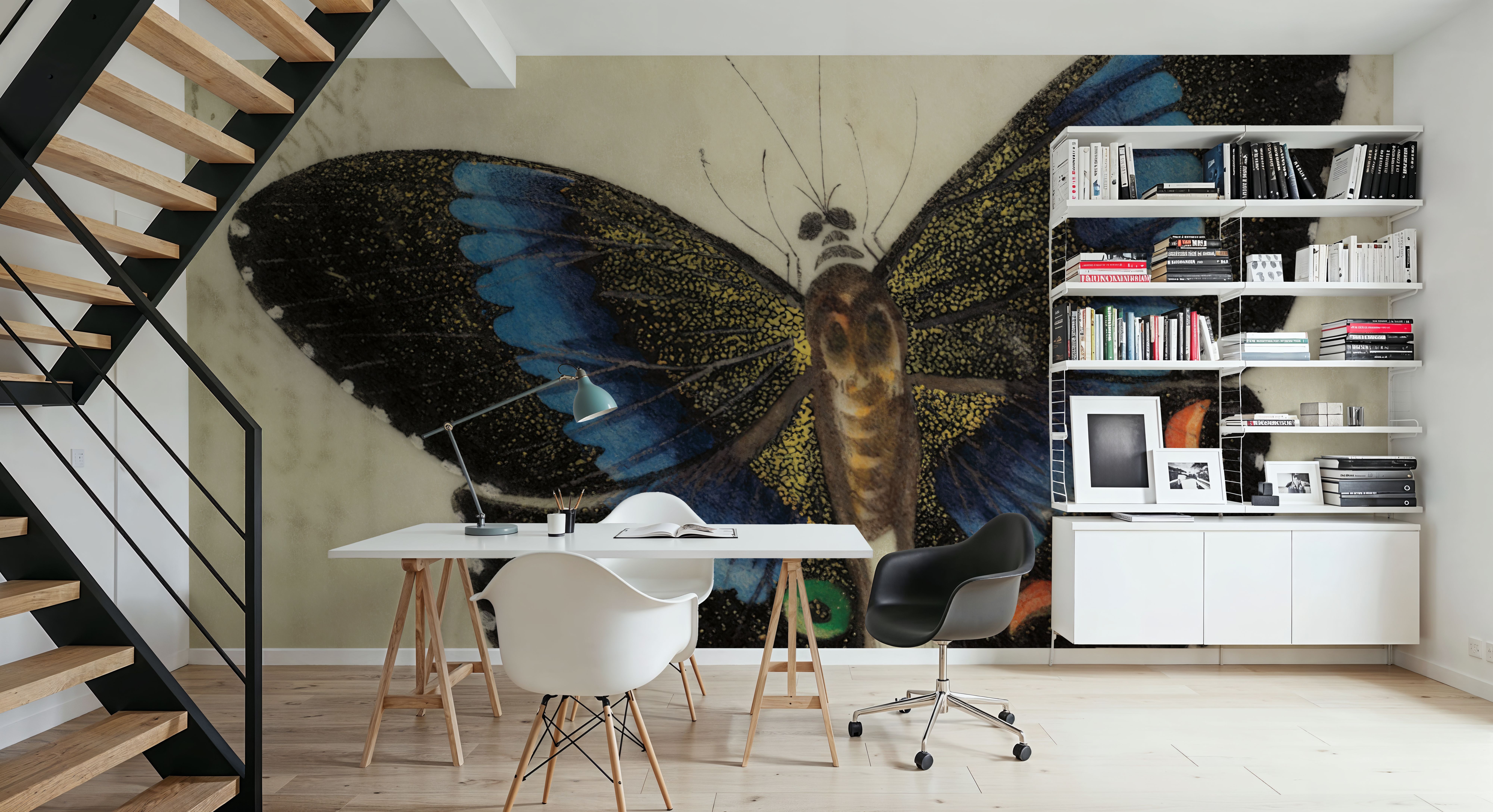 Vintage Blue Butterfly