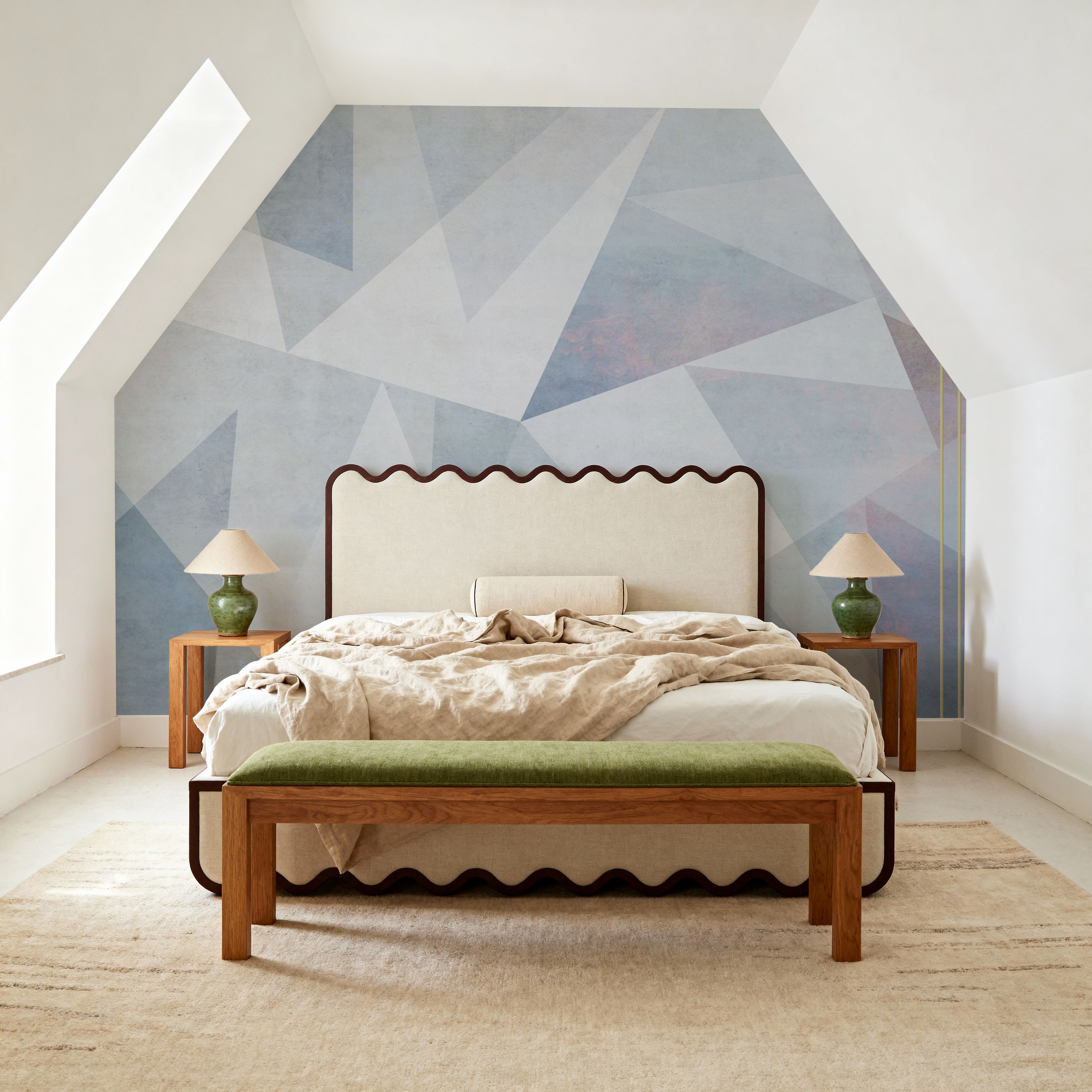 Pastel Concrete Wall, Behang