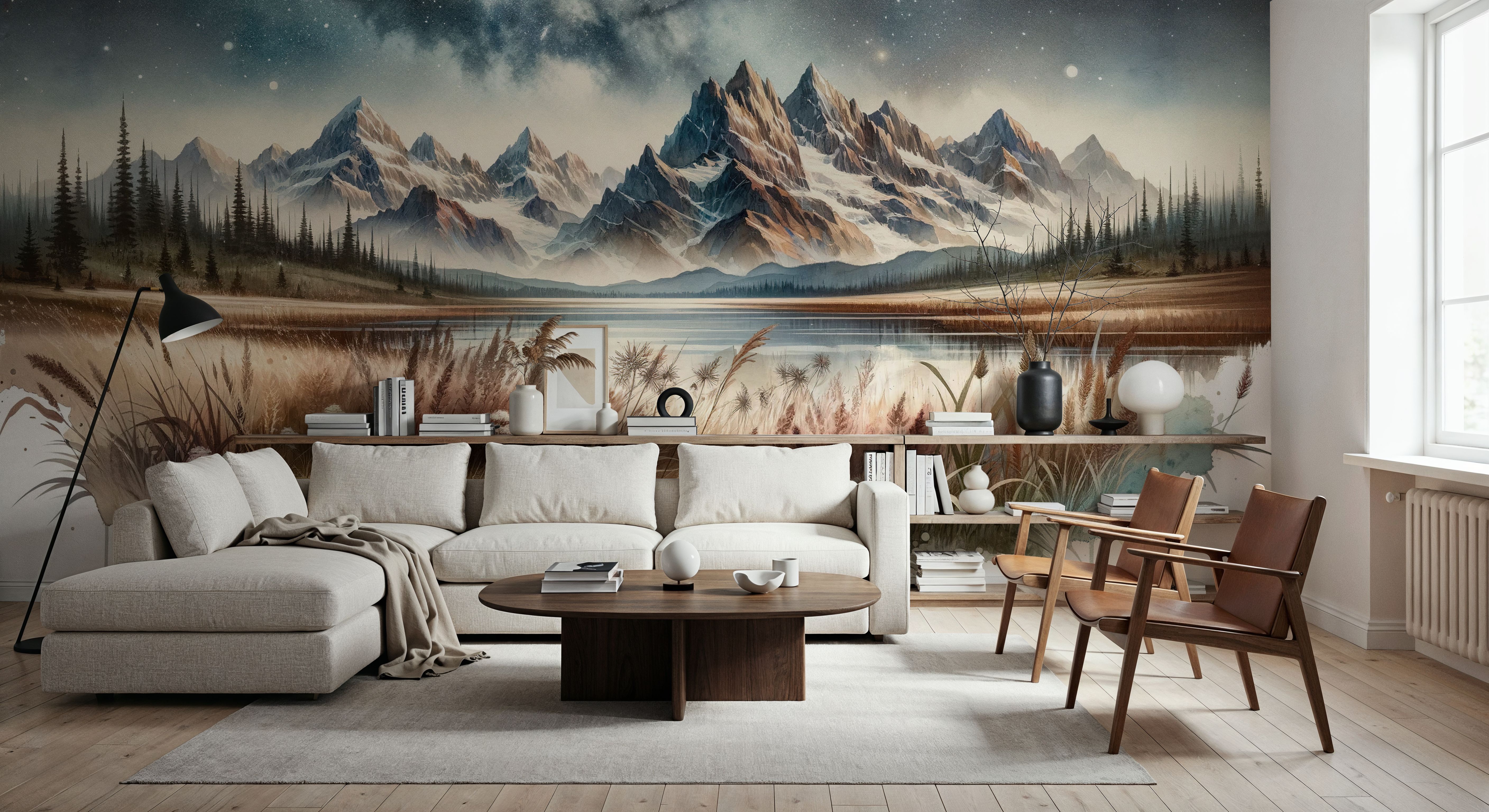 Starry Mountain Night