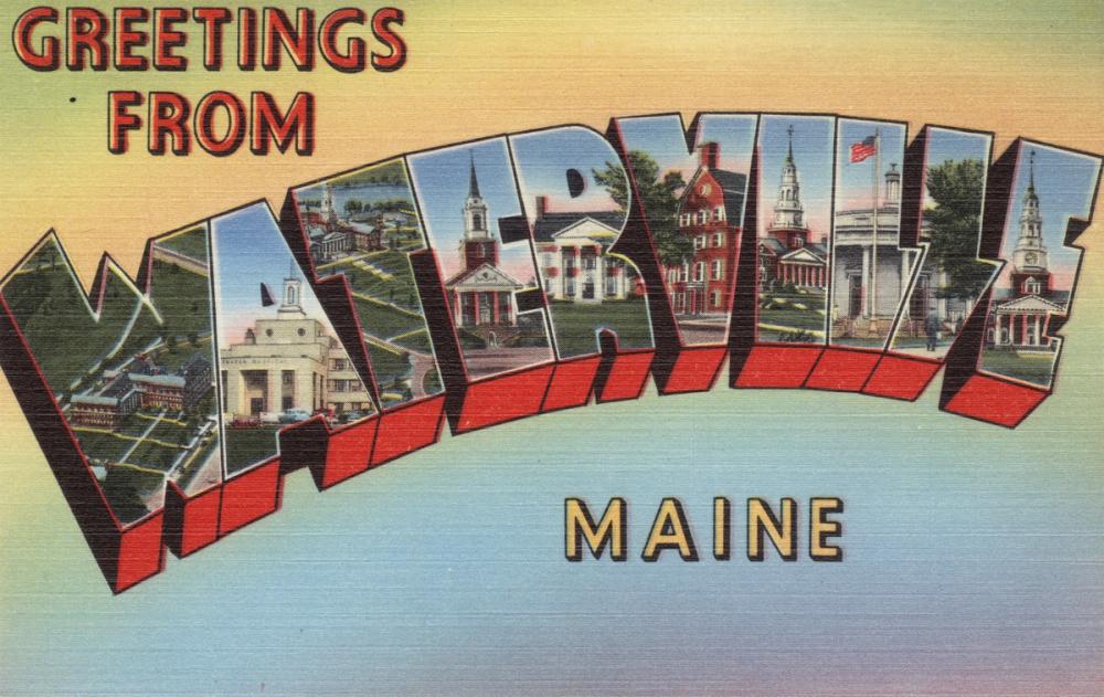 Greetings from Waterville - Screenprint Postcard