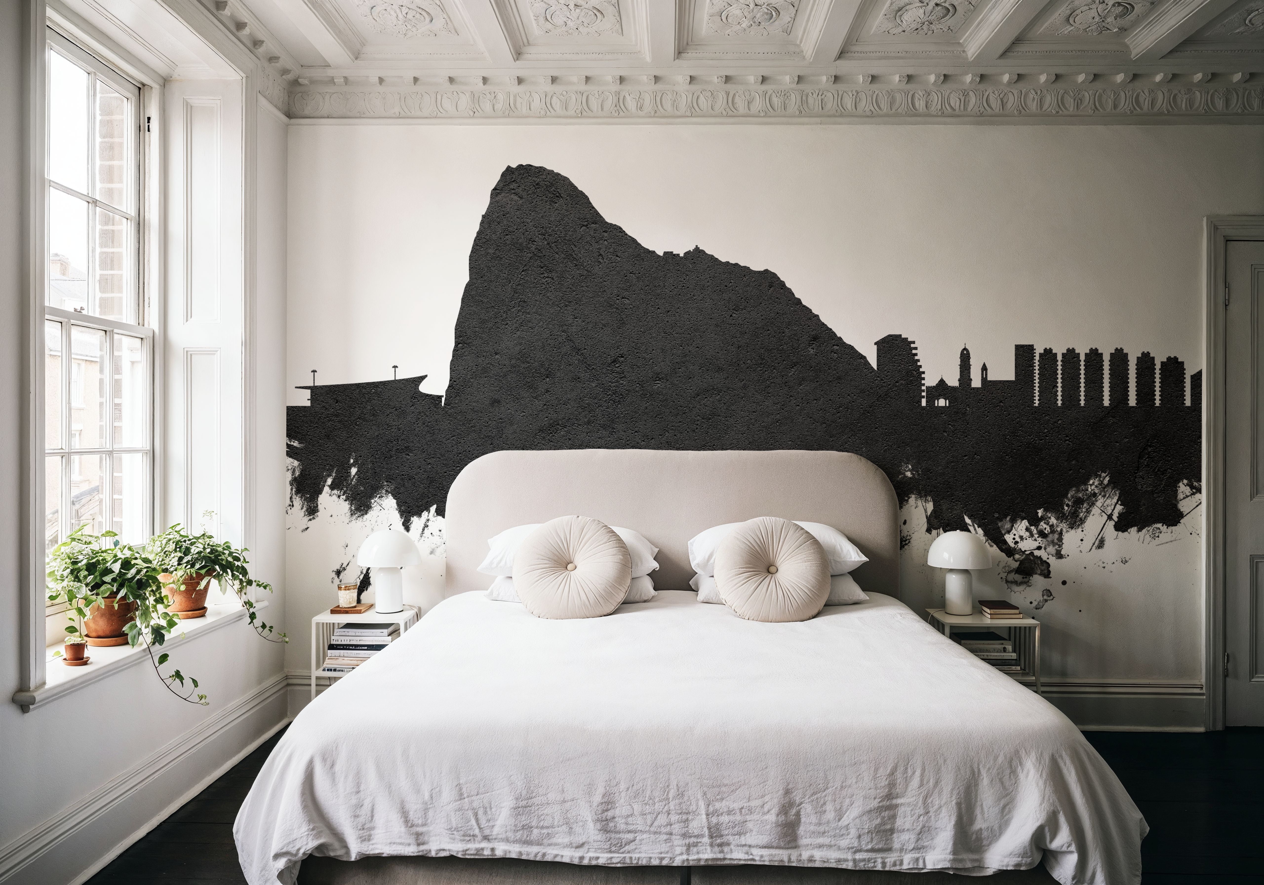 Gibraltar Skyline Black & White