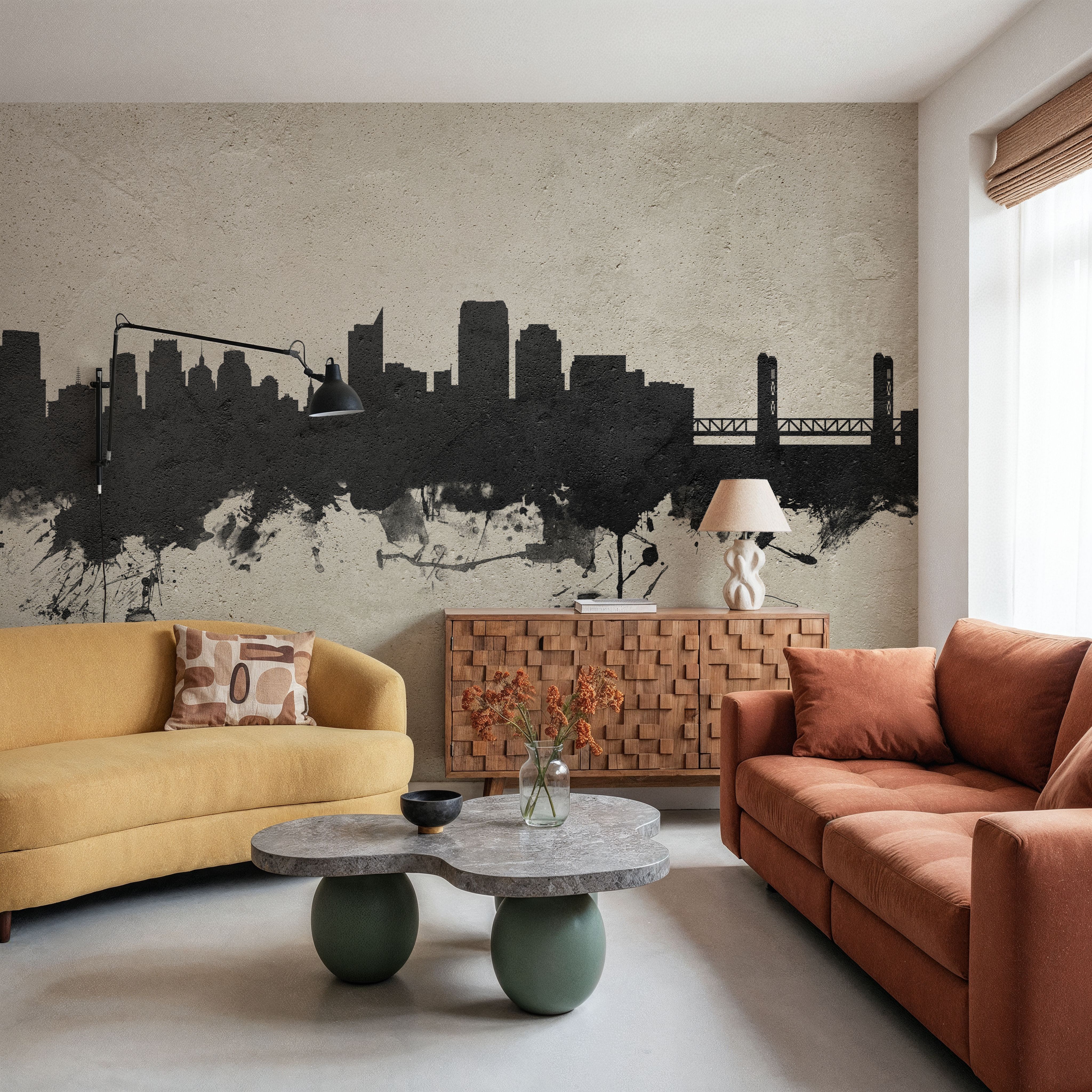 Sacramento California Skyline Concrete