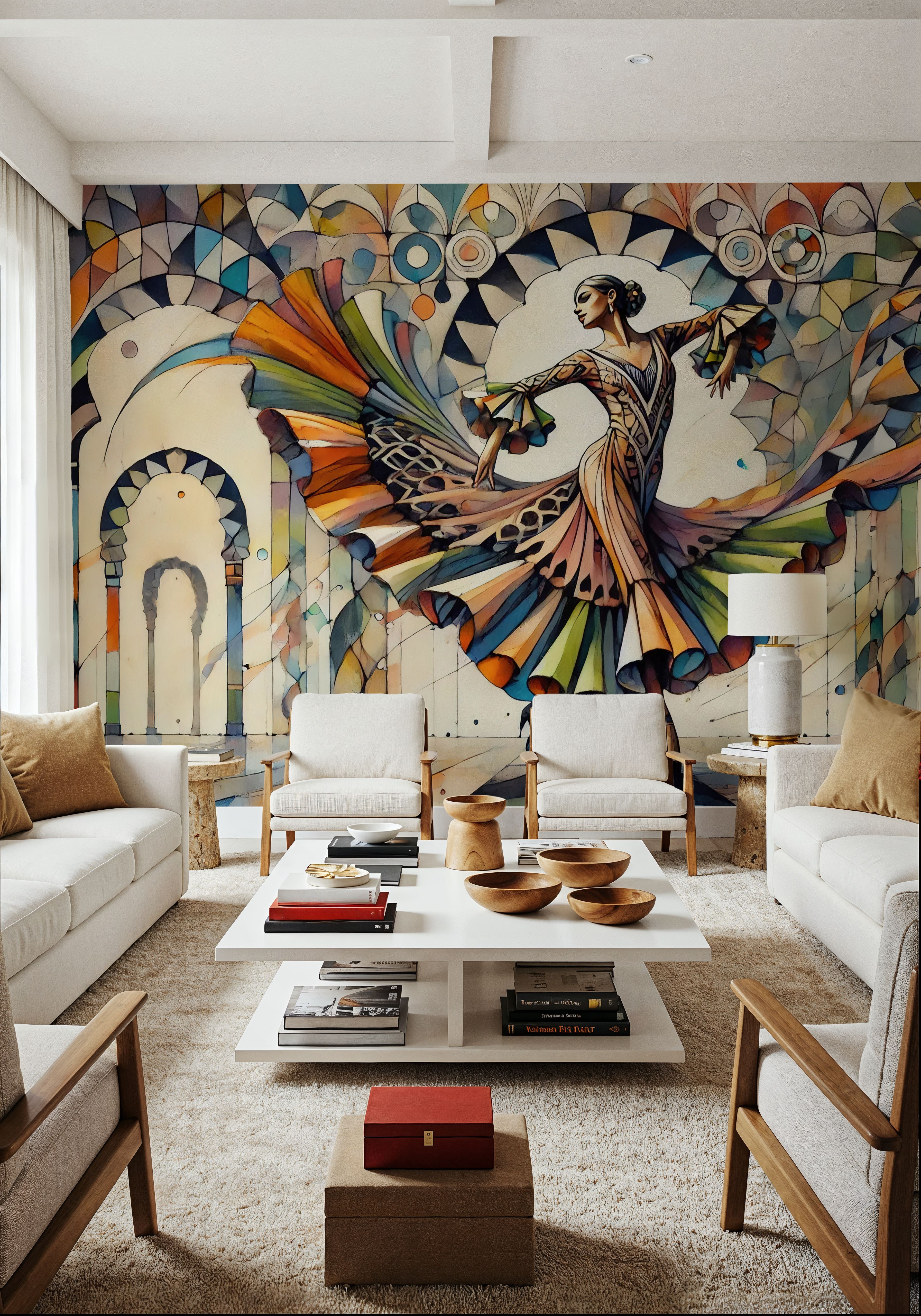 Flamenco Dancer in Art Deco