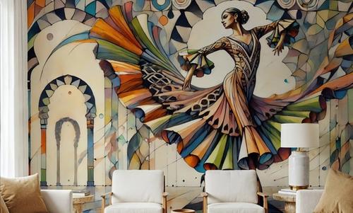 Flamenco Dancer in Art Deco
