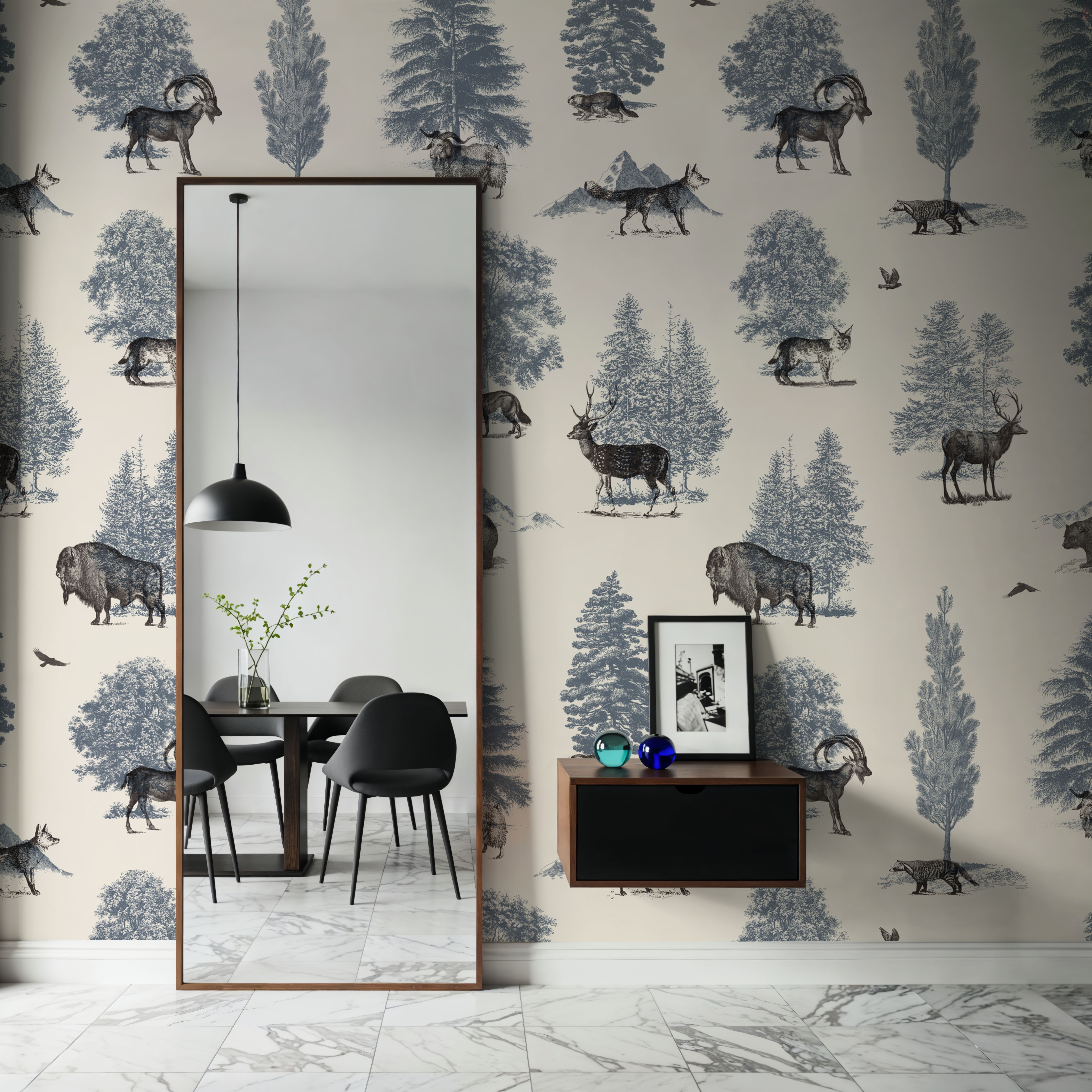 Where They Belong, Blue & Black, Wallpaper