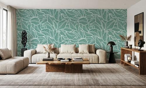 Fern Cut-Outs Pattern, Fresh Evergreen