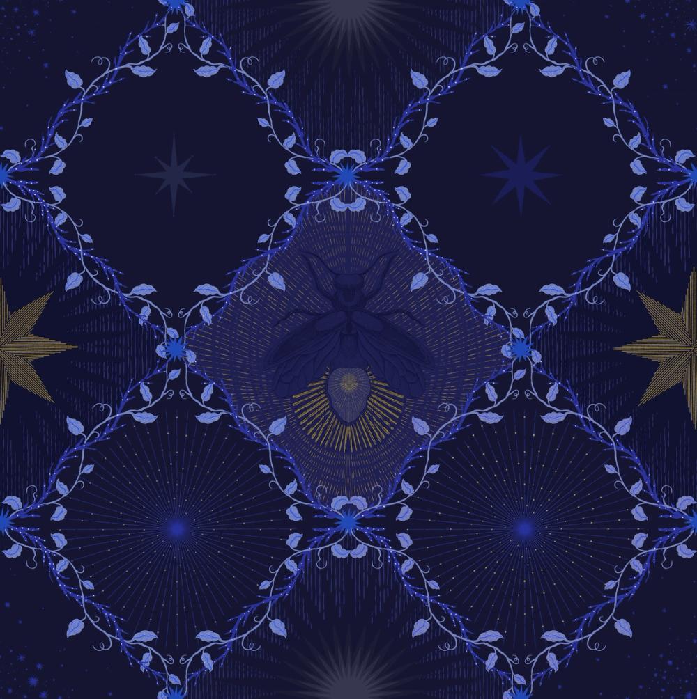 Ornamental Fireflies, Indigo