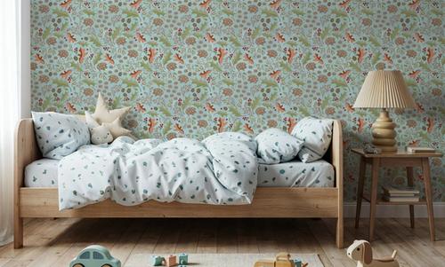 Autumn Hedgehogs, Light Blue