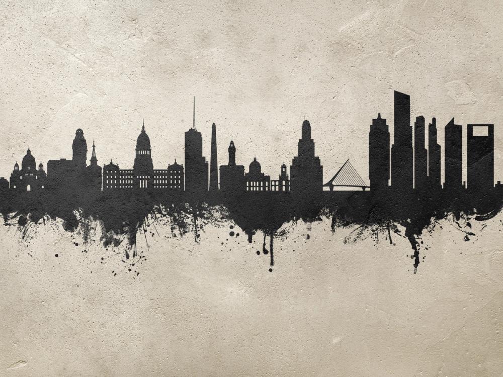 Buenos Aires Argentina Skyline Concrete