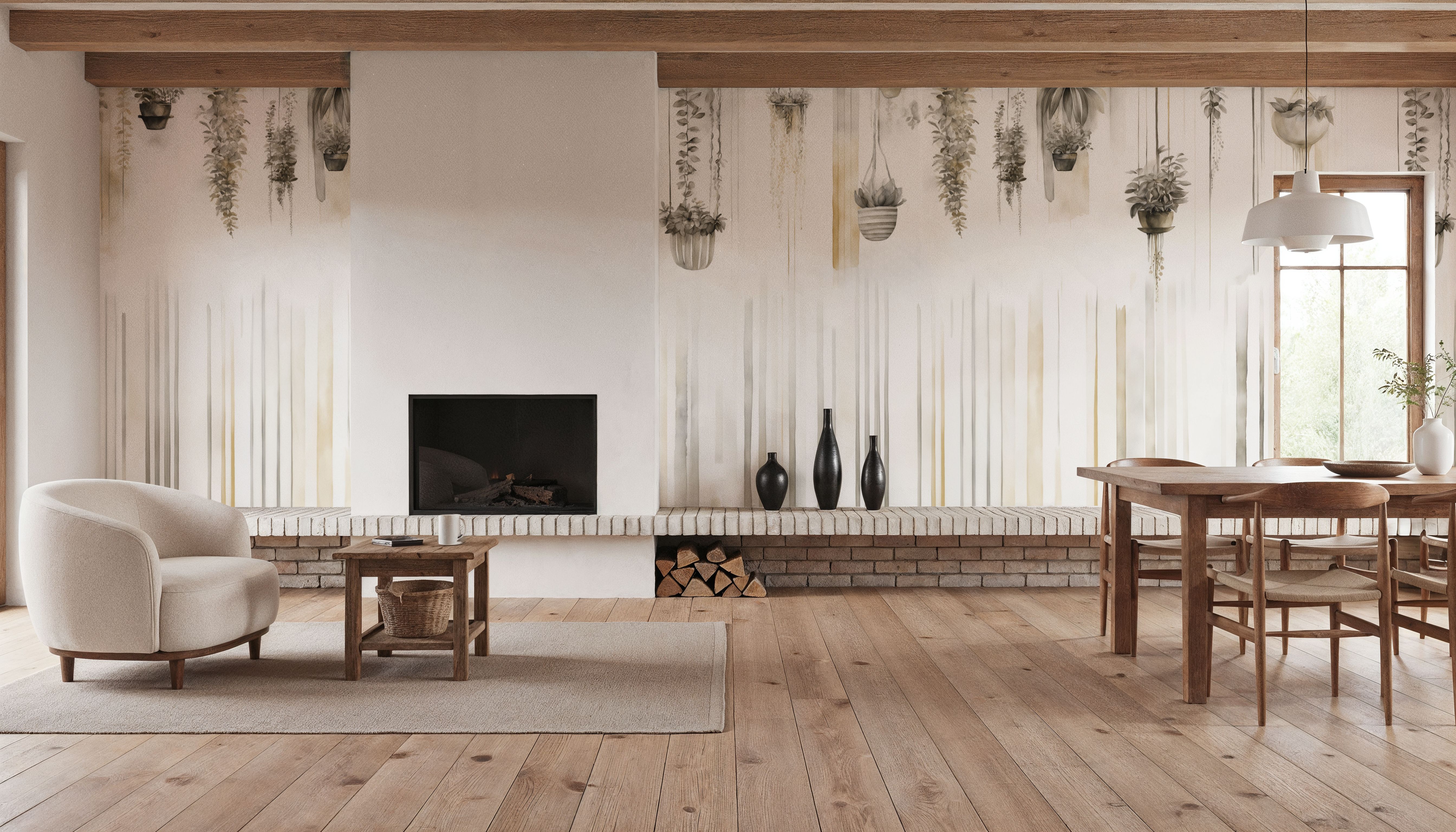 Hanging Watercolor Gardens, Wallpaper