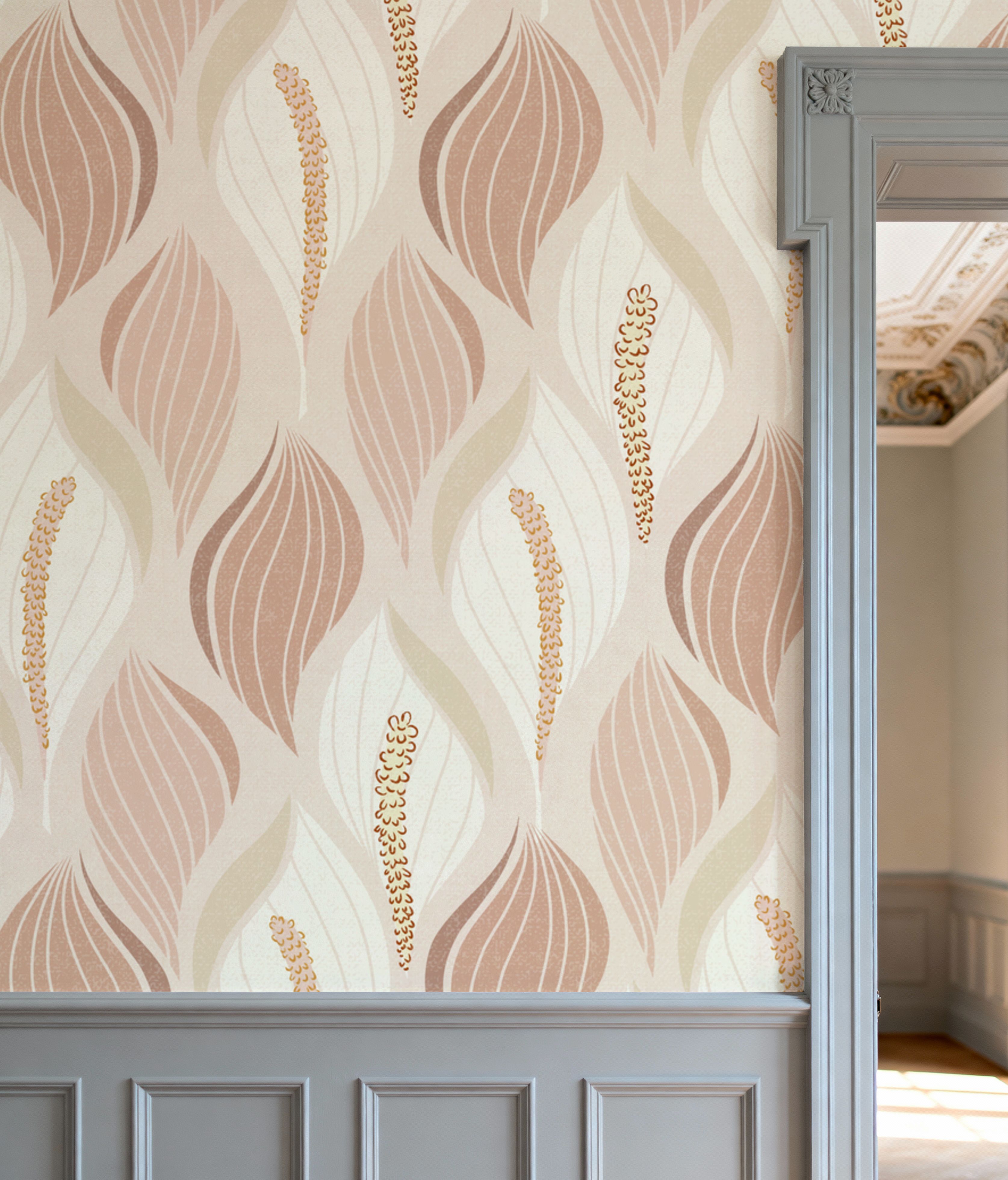 Minimalistic Flow Peace Lily, Soft Peach