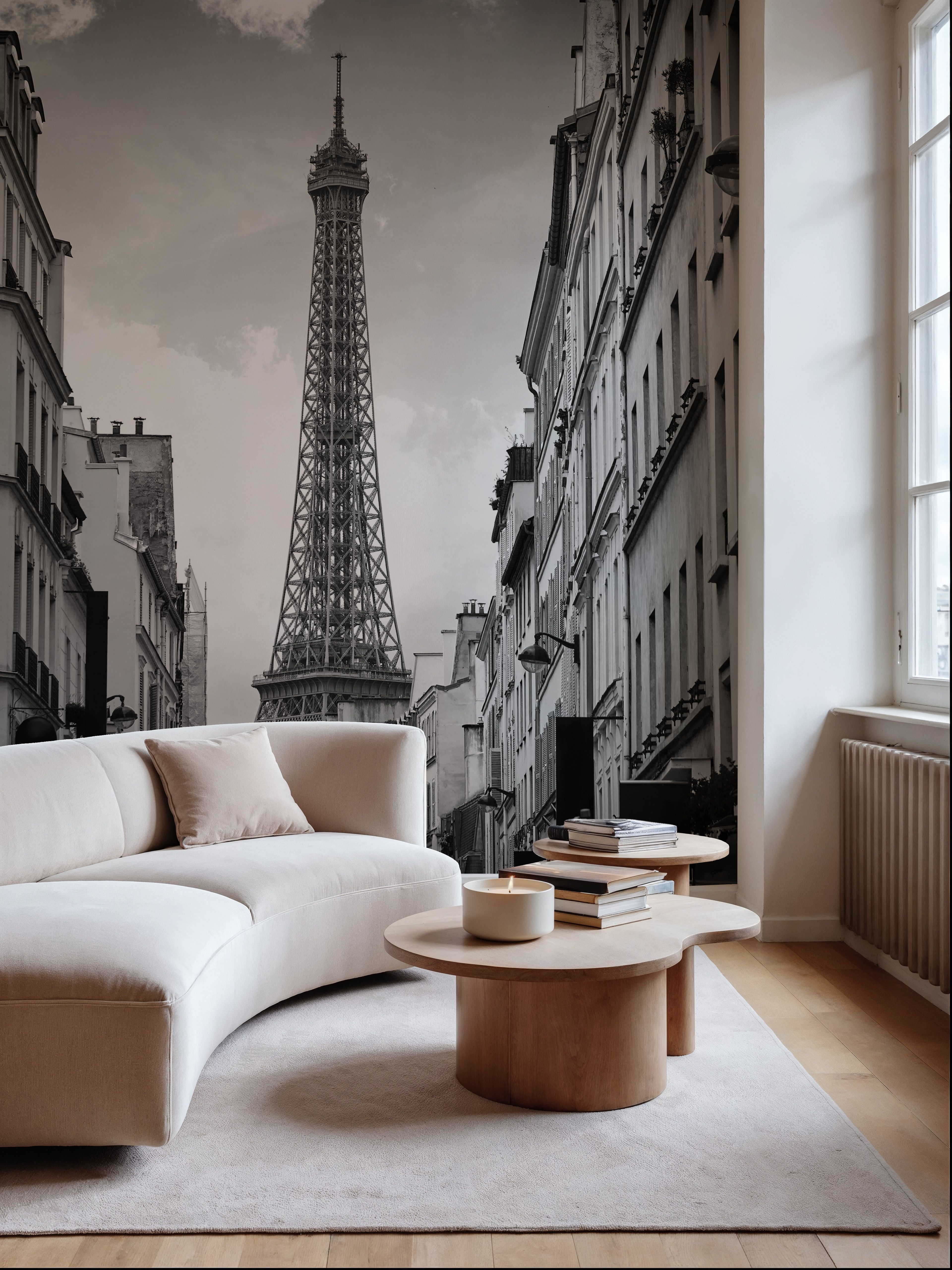 Eiffel Tower in Paris, Black & White