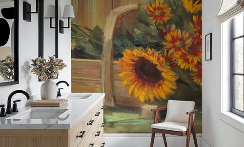 Sunflowers and Mums