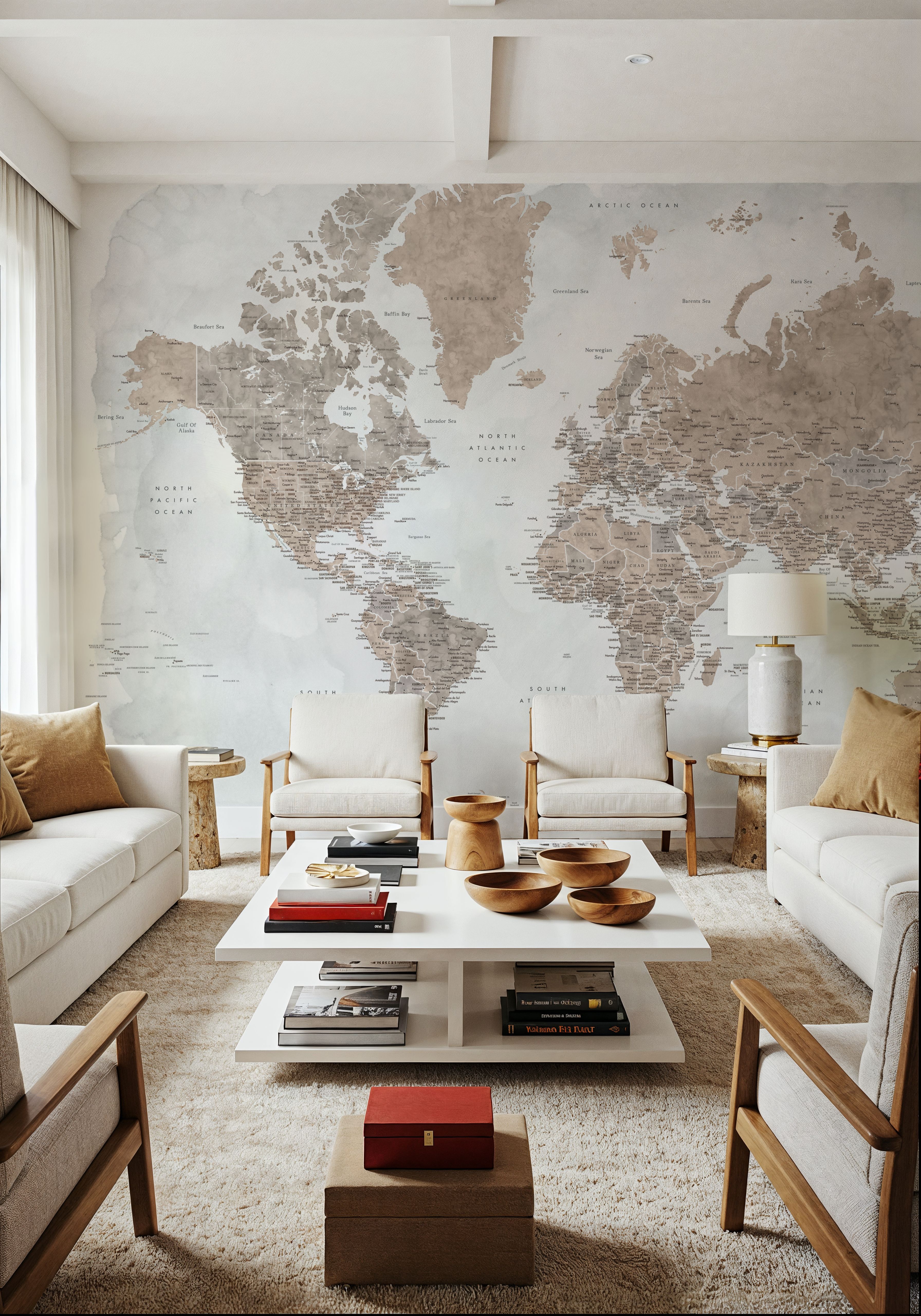 World Map Cities - Calista