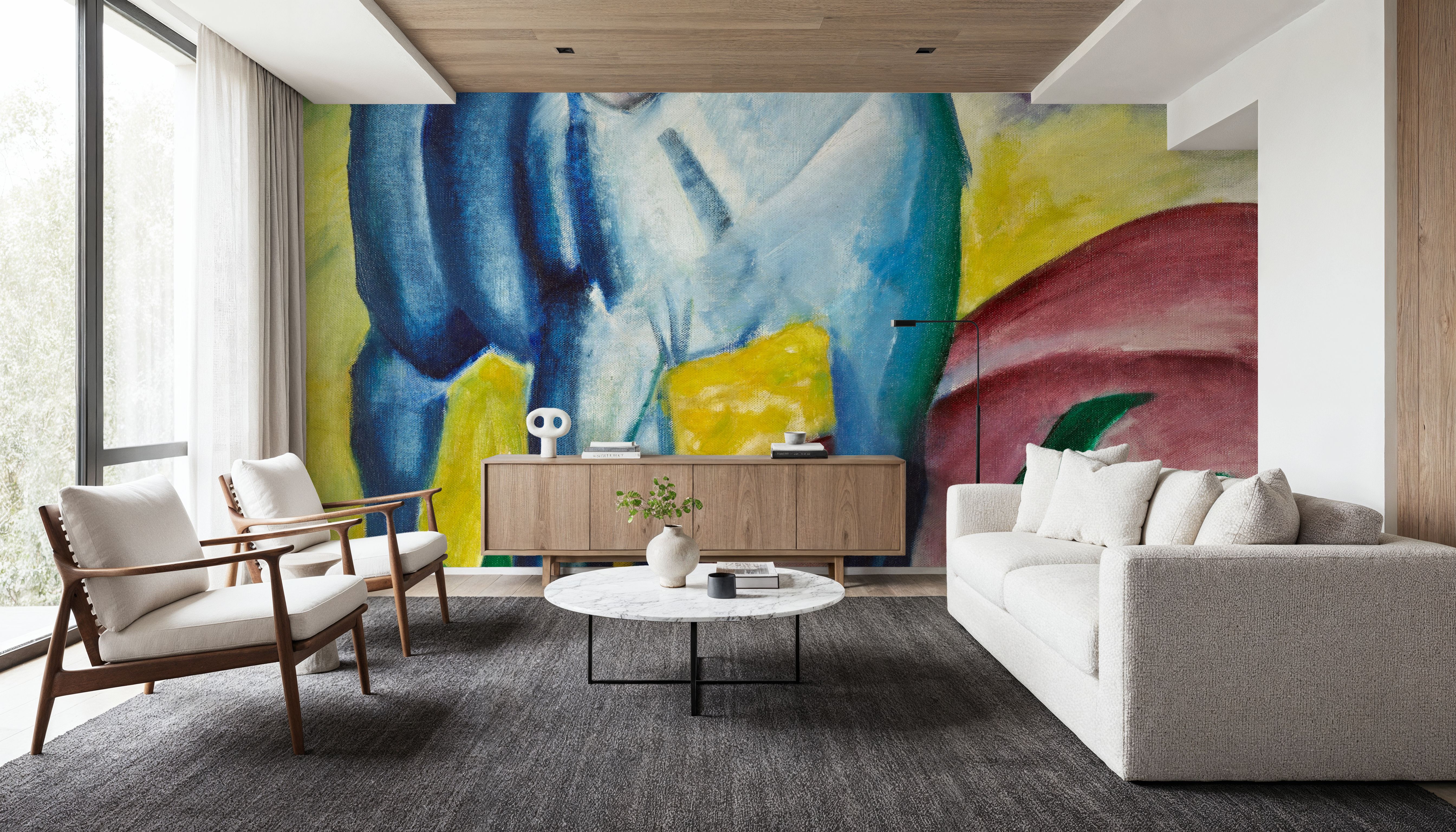 Blue Horse I, Wallpaper