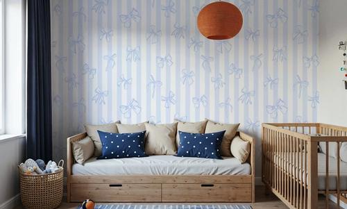 Coquette Stripes Baby Blue