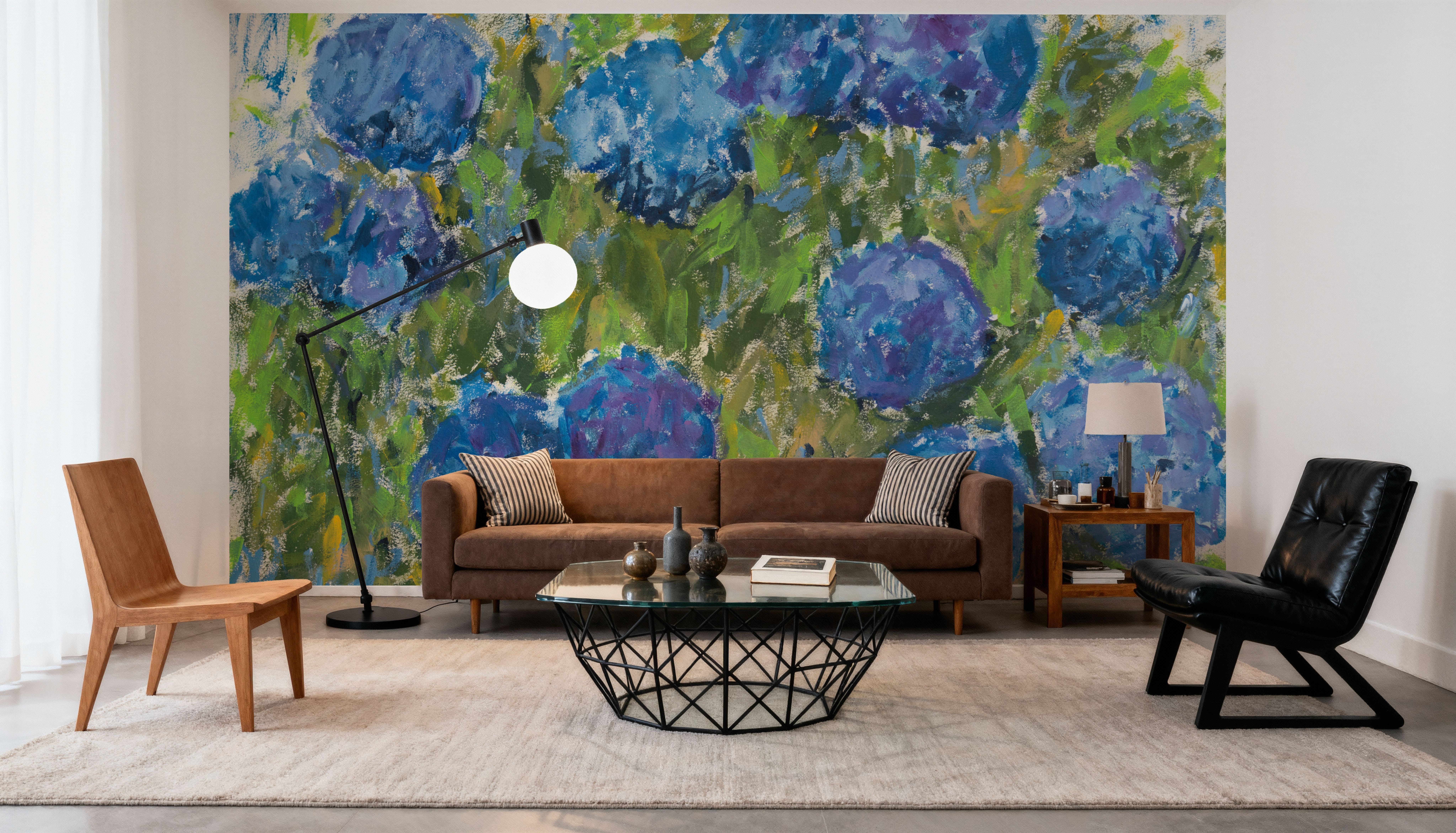 Summer Hydrangeas, Carte da parati