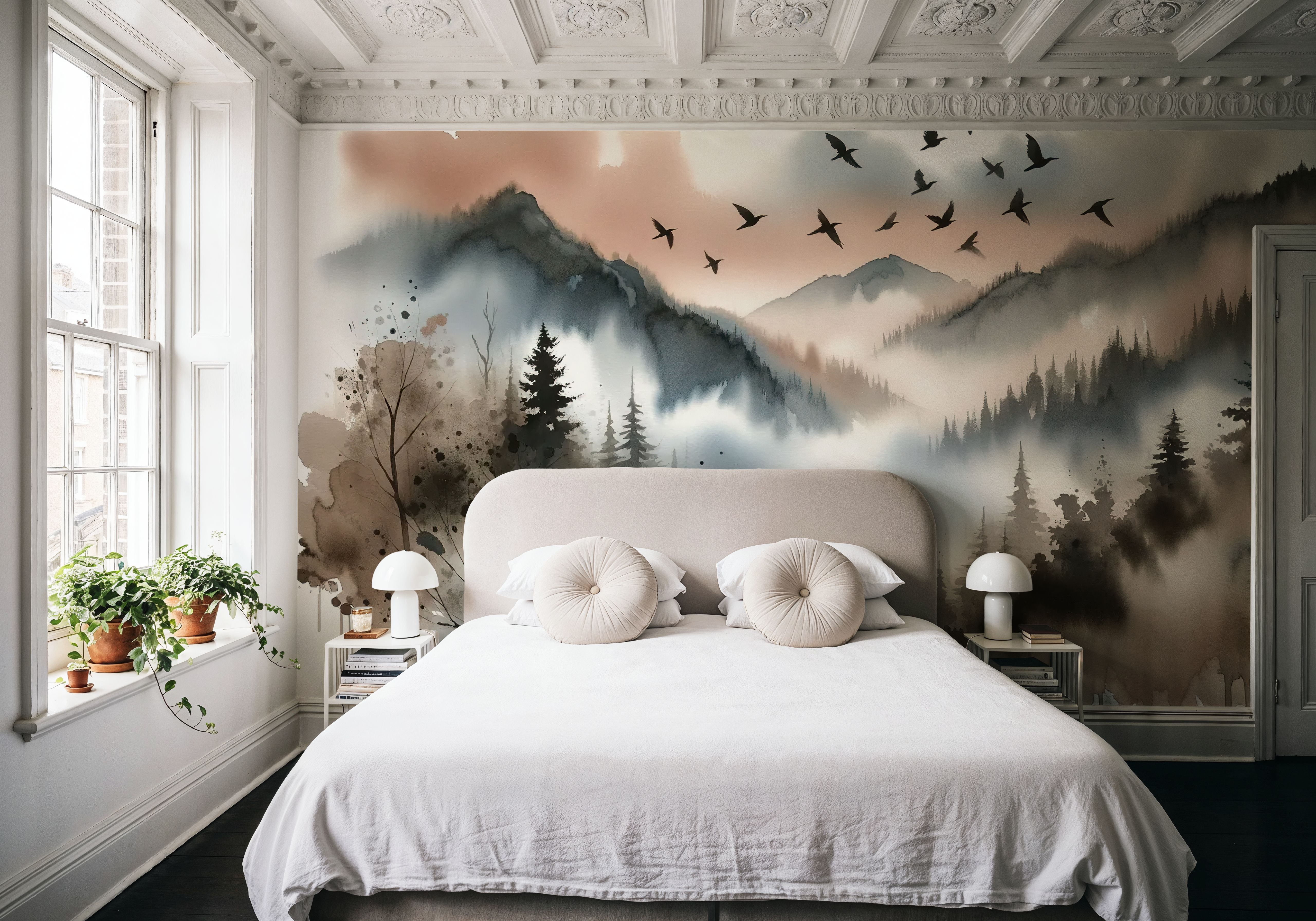 Mystic Mountains Veiled in Morning Mist