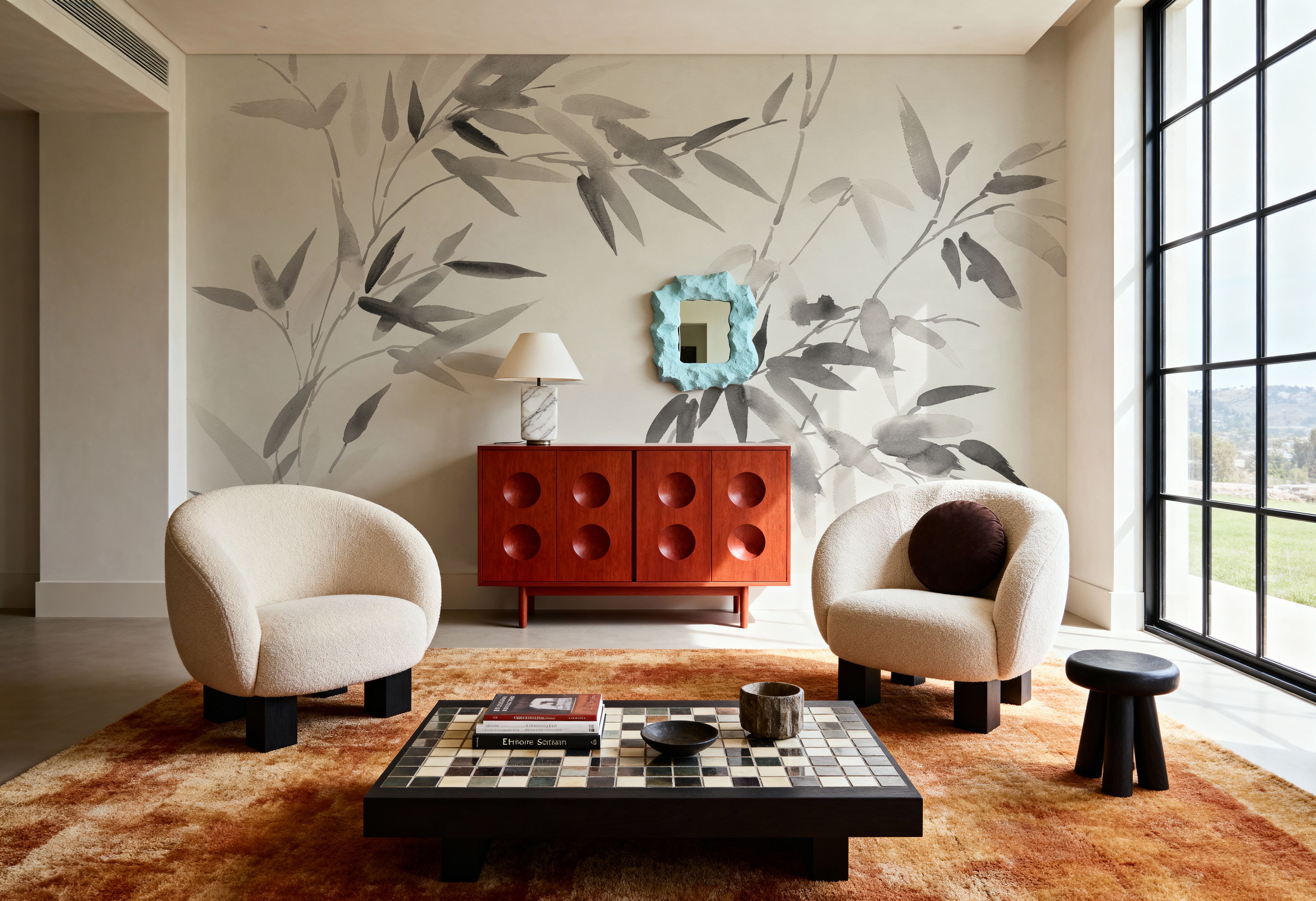 Bamboo Leaves I, Behang