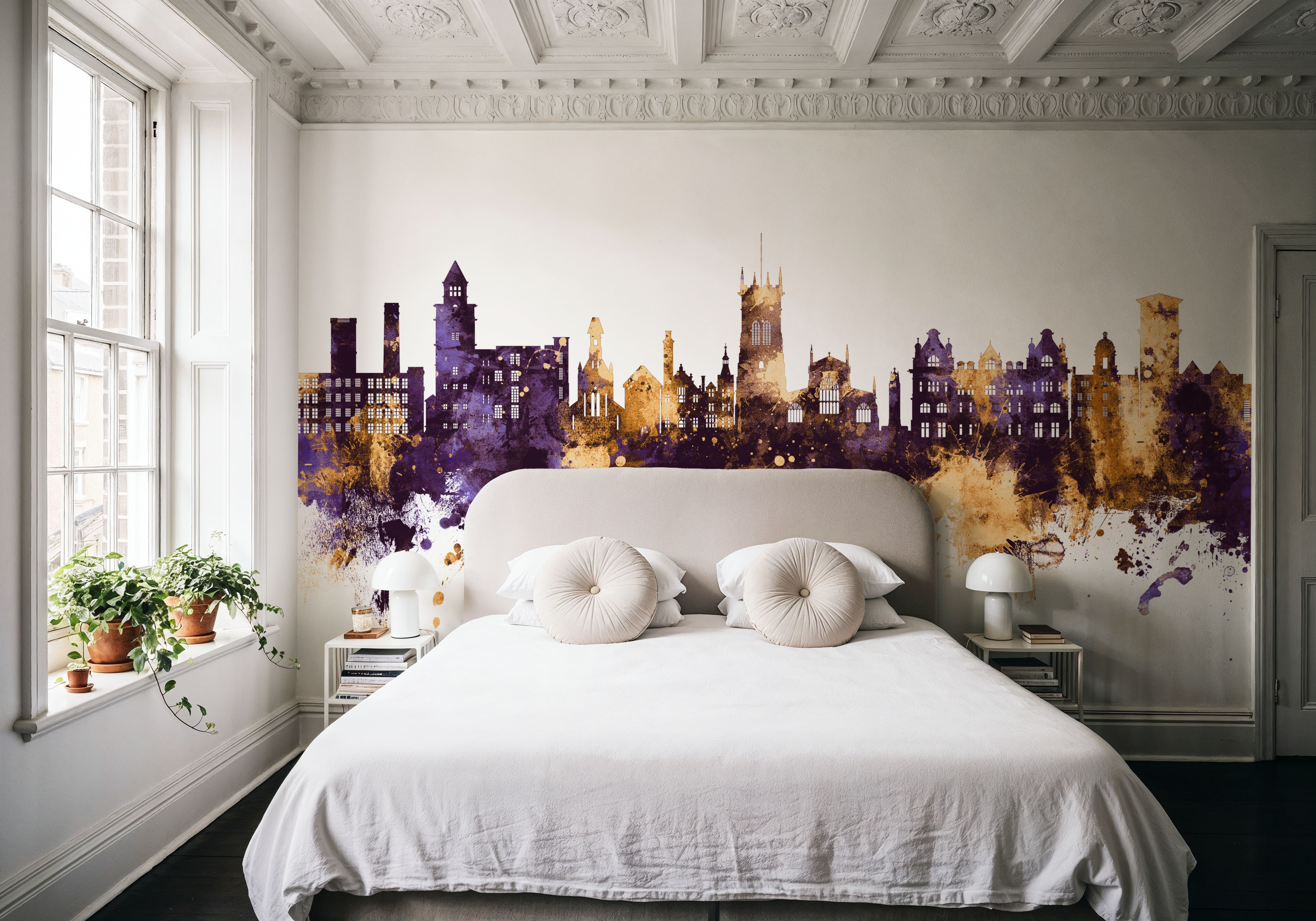 Wigan England Skyline Purple & Gold 