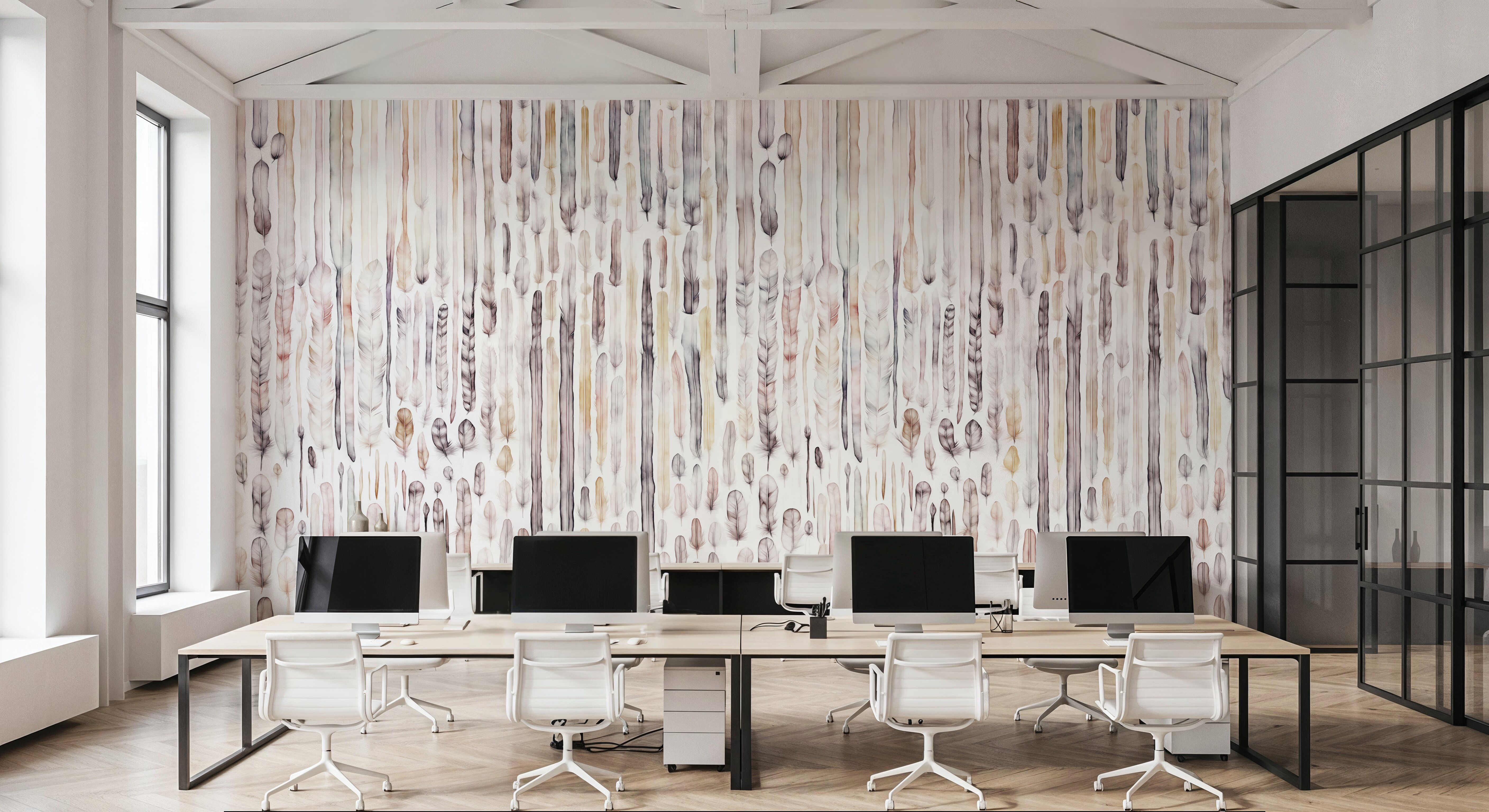 Feather Wall Cool, Wallpaper