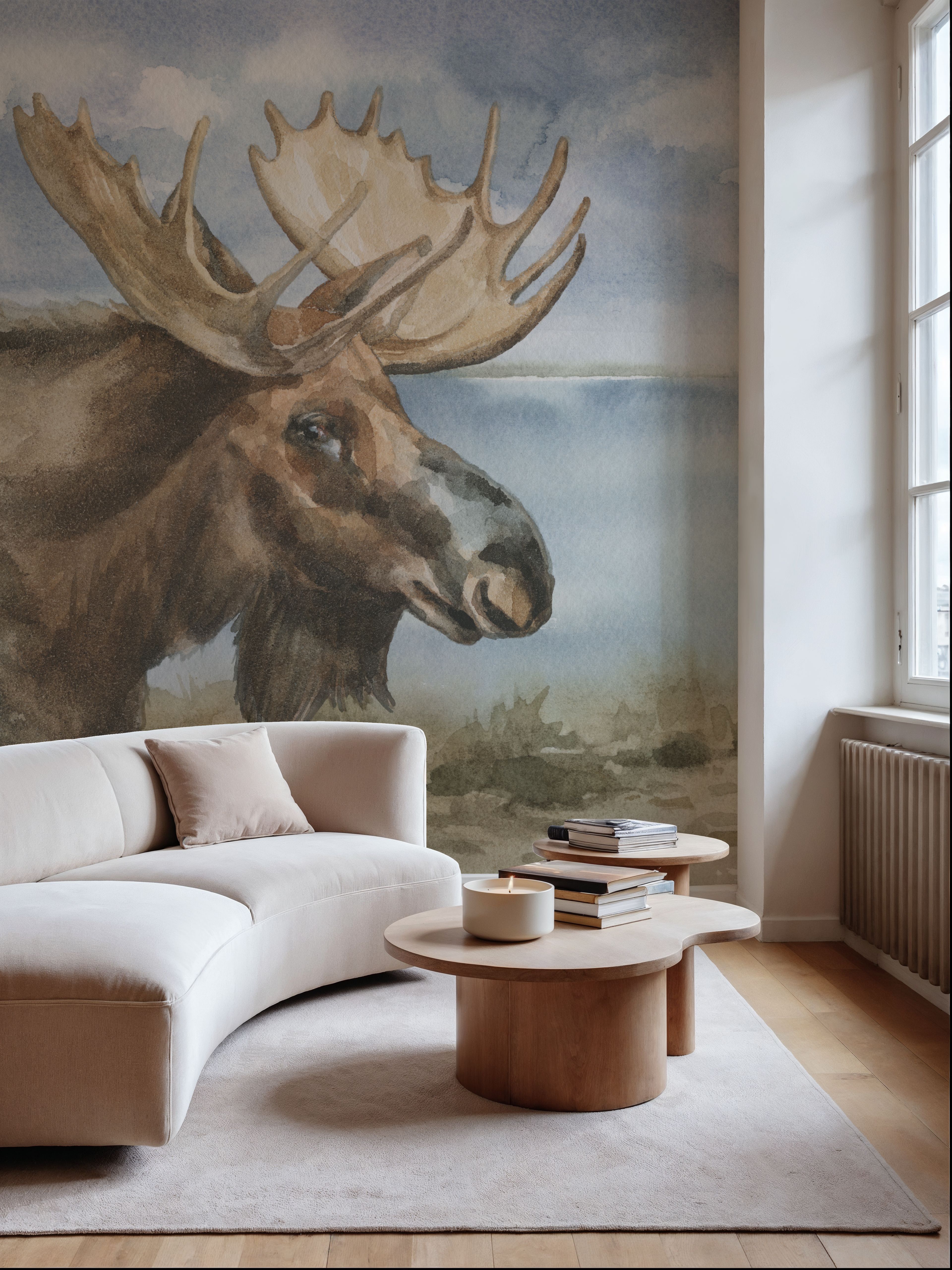 Moose by Lake